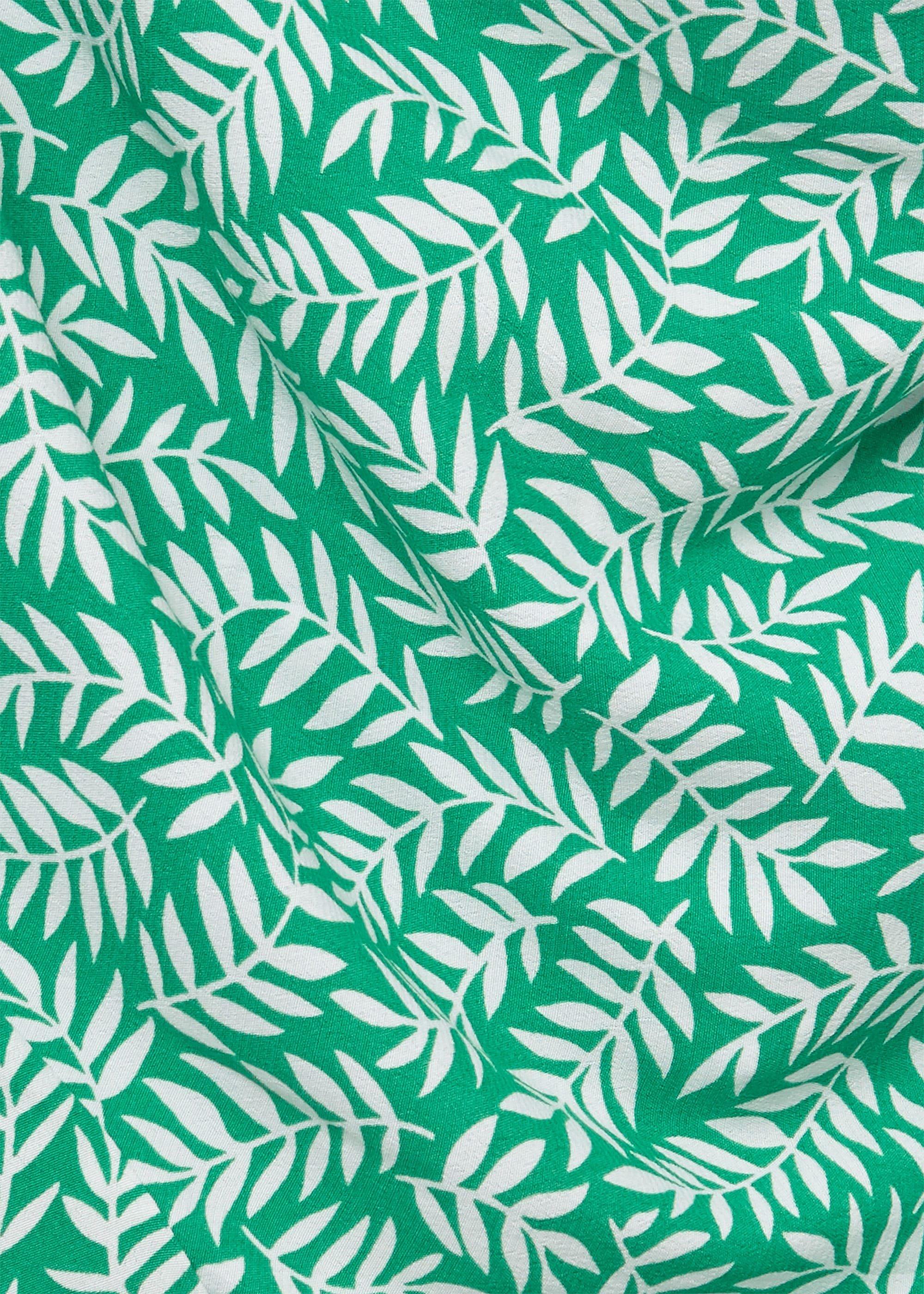 Izara Printed Blouse, Green Ivory, hi-res