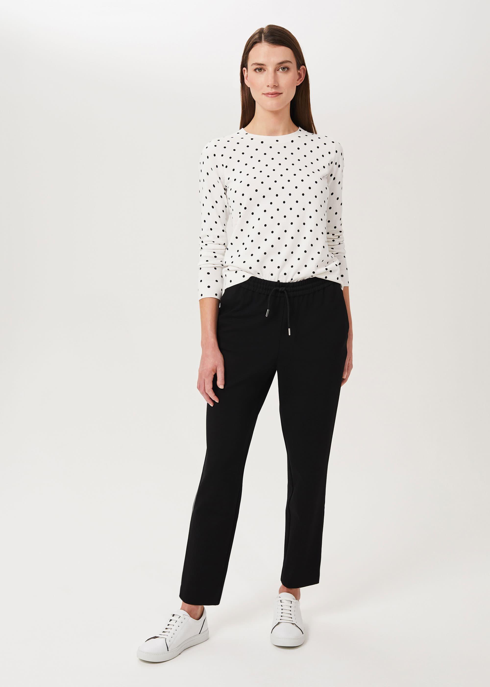 Isla Ponte Jersey Jogger, Black, hi-res