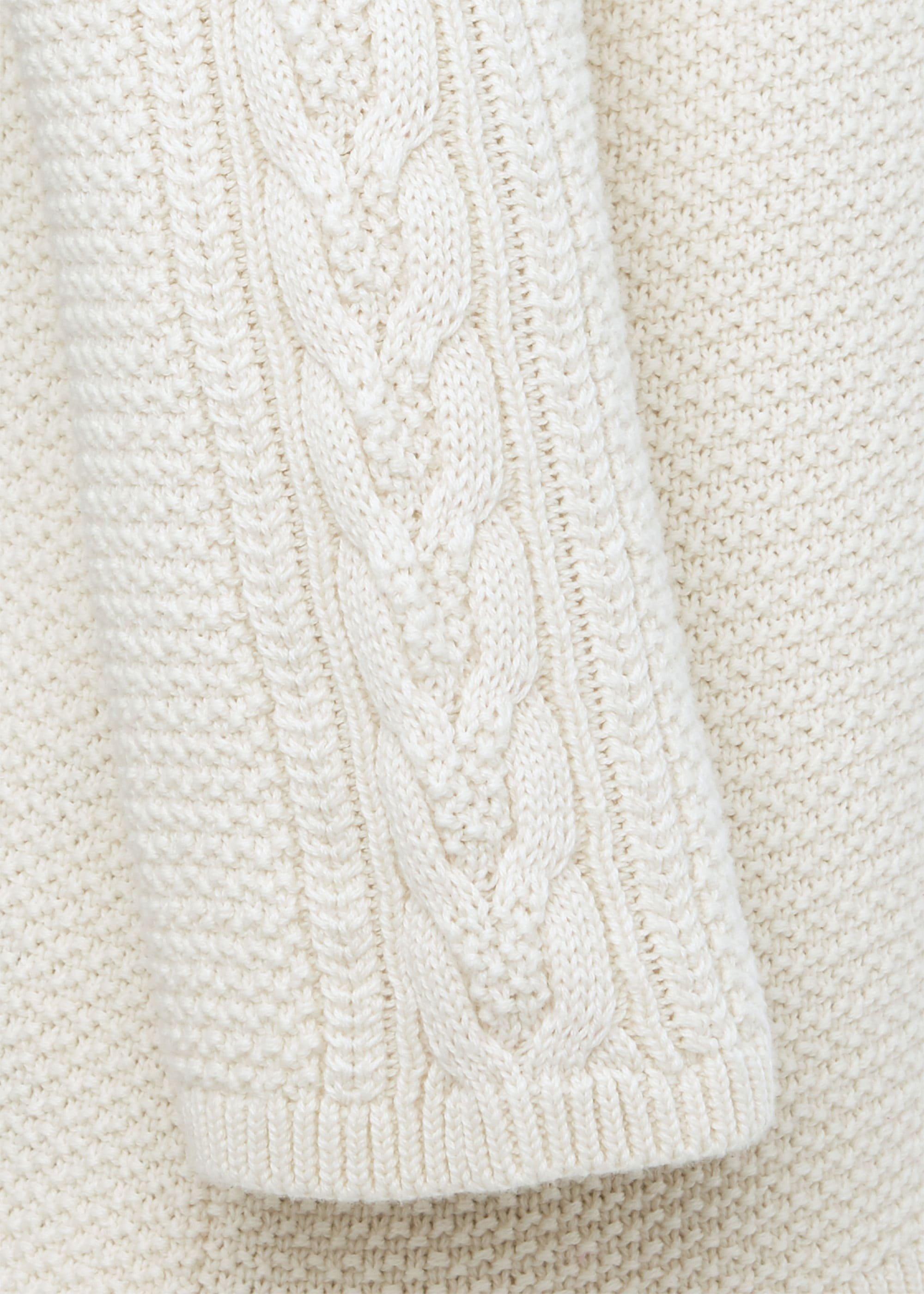 Camilla Cotton Cable Sweater, Ivory, hi-res