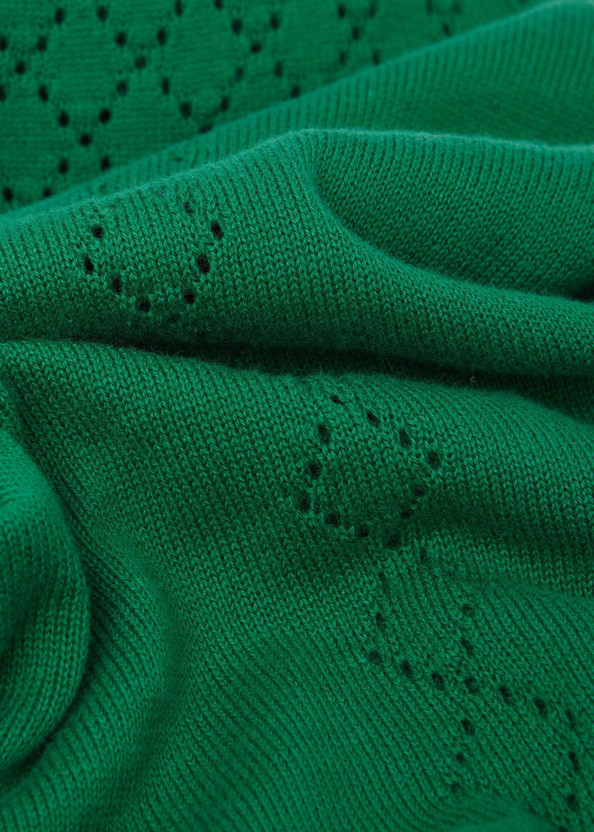Nicky Cotton Jumper, Green, hi-res
