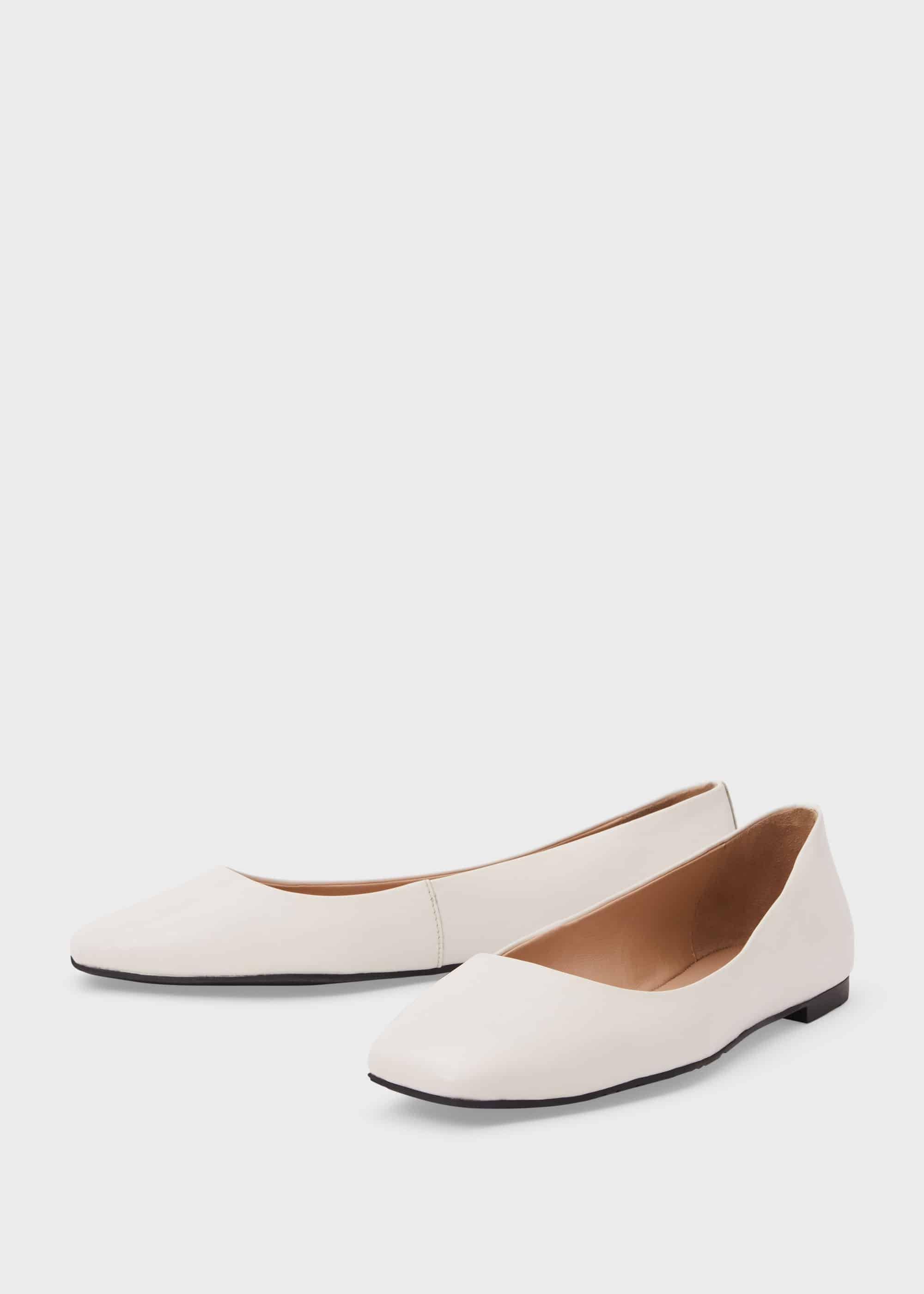 Jemma Ballet Flats, Chalk White, hi-res
