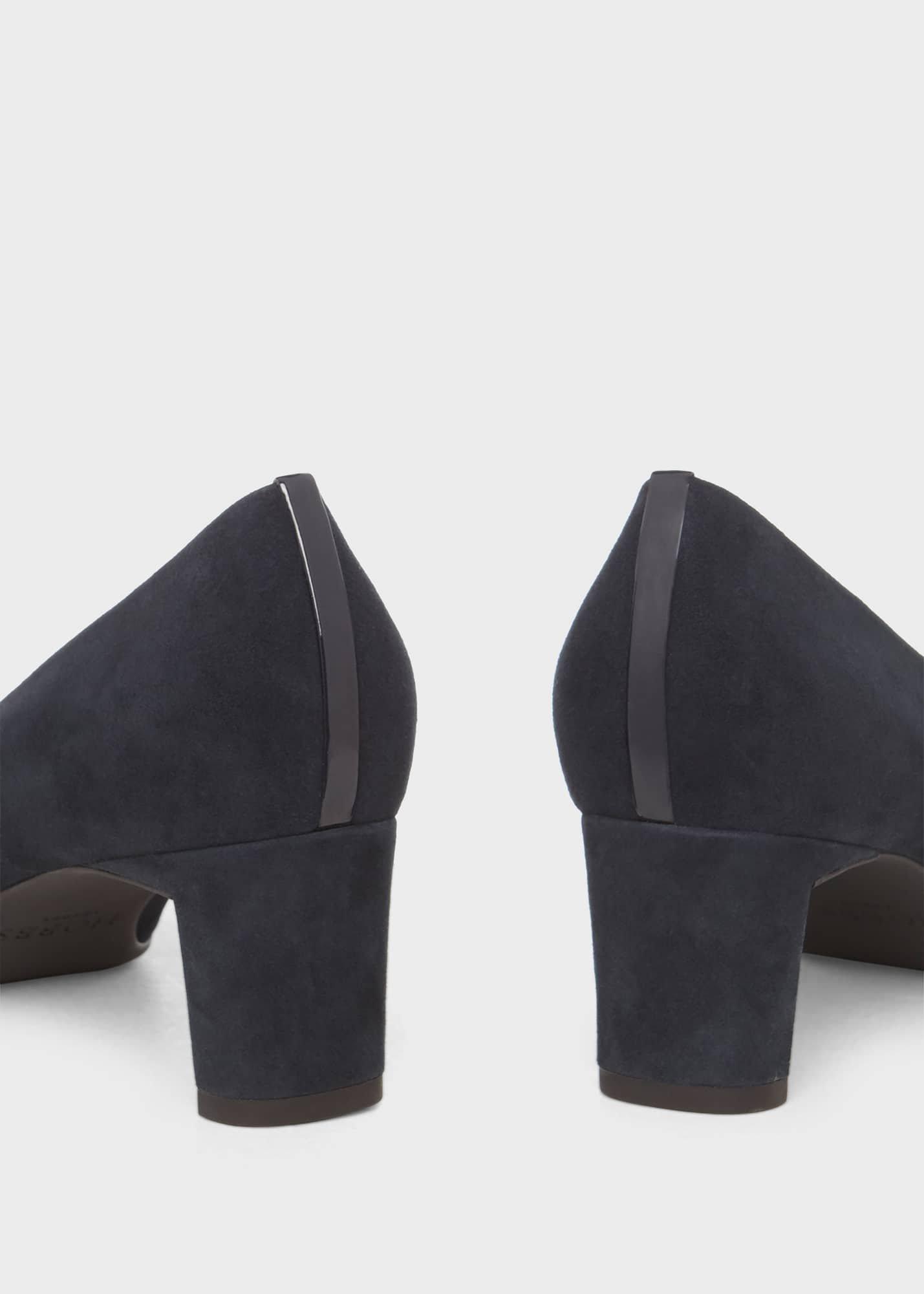 Myra Suede Court Shoes , Navy, hi-res
