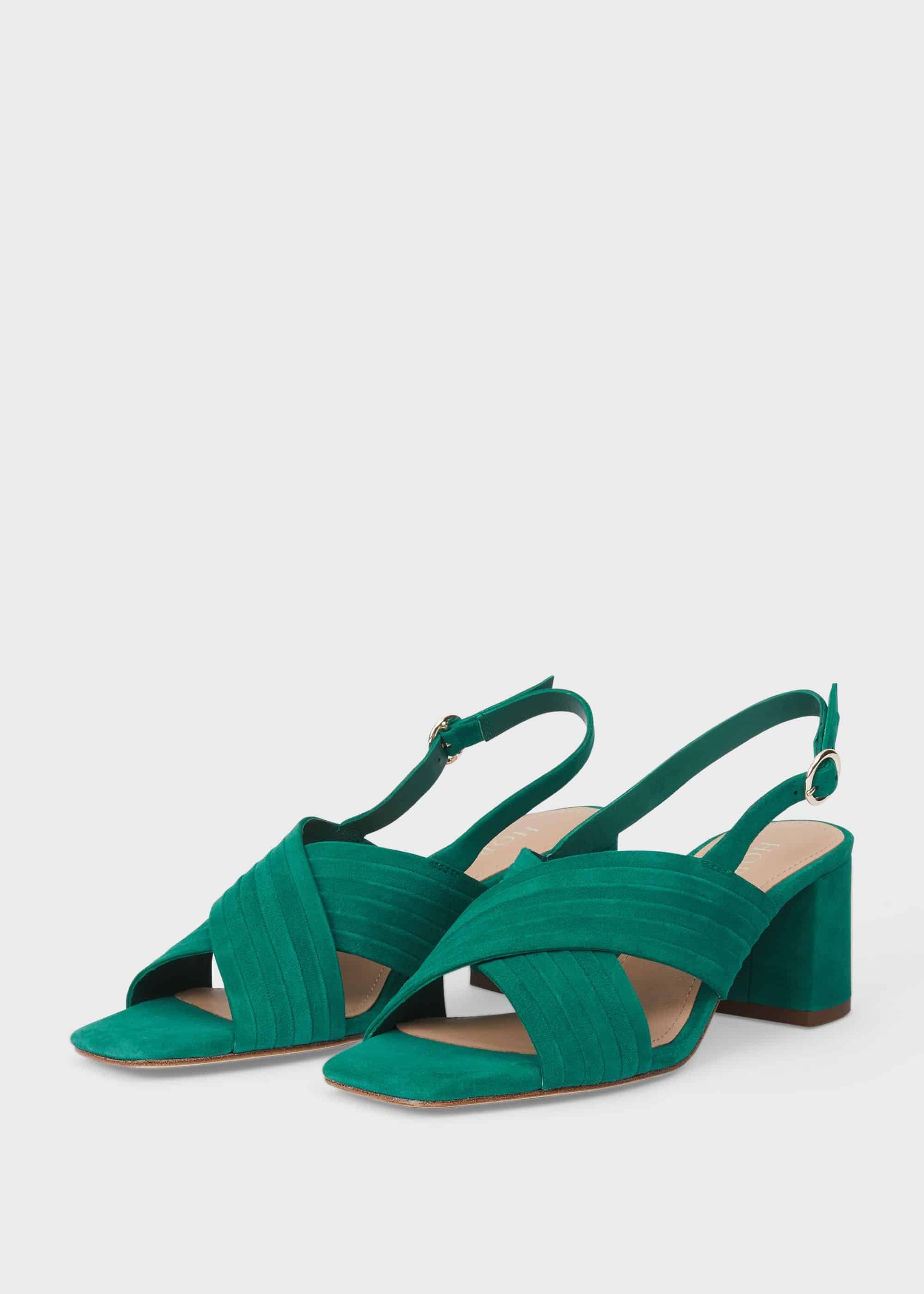 Nikita Suede Sandals, Field Green, hi-res