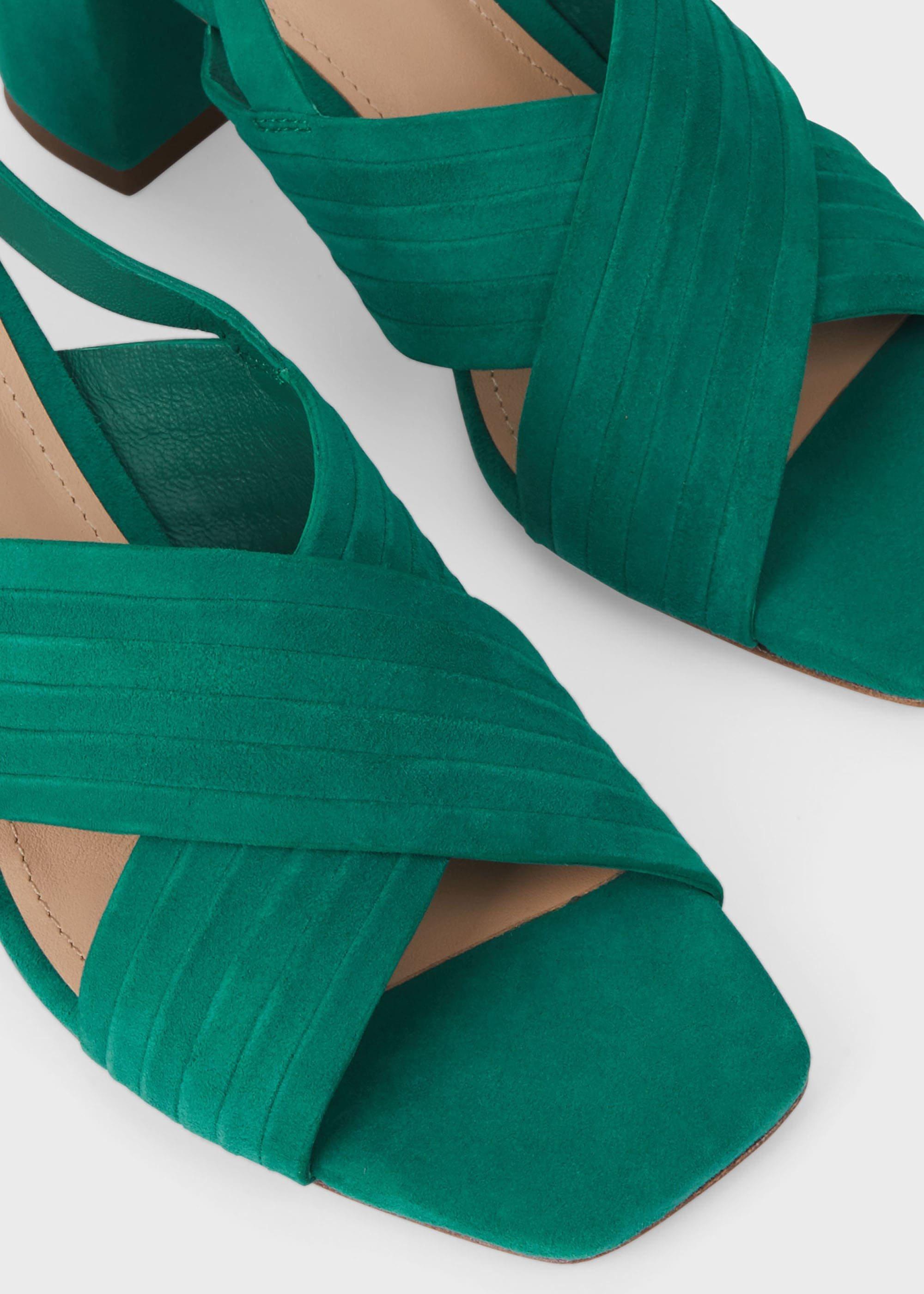 Nikita Suede Sandals, Field Green, hi-res