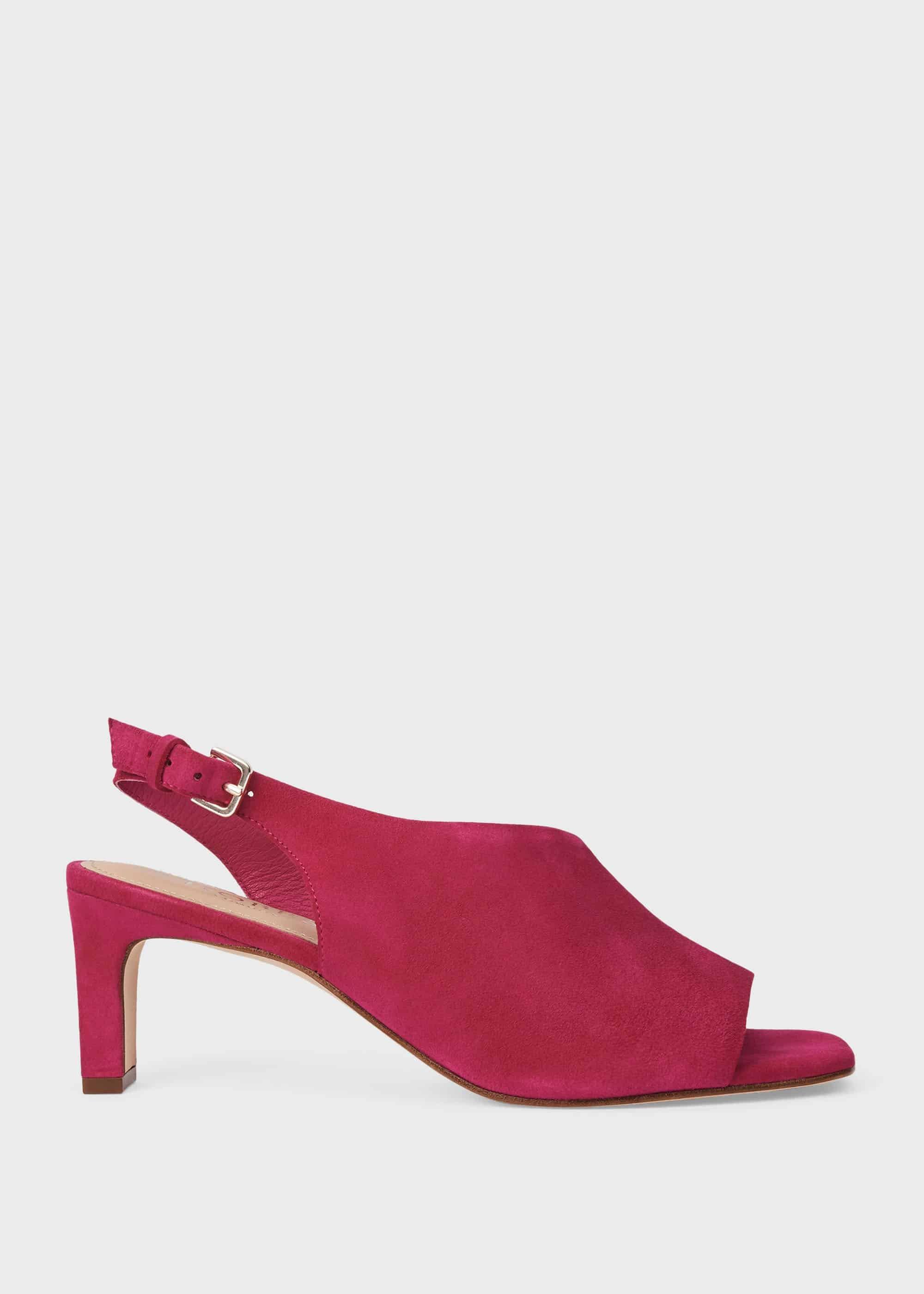 Kate Suede Sandals, Fuchsia, hi-res