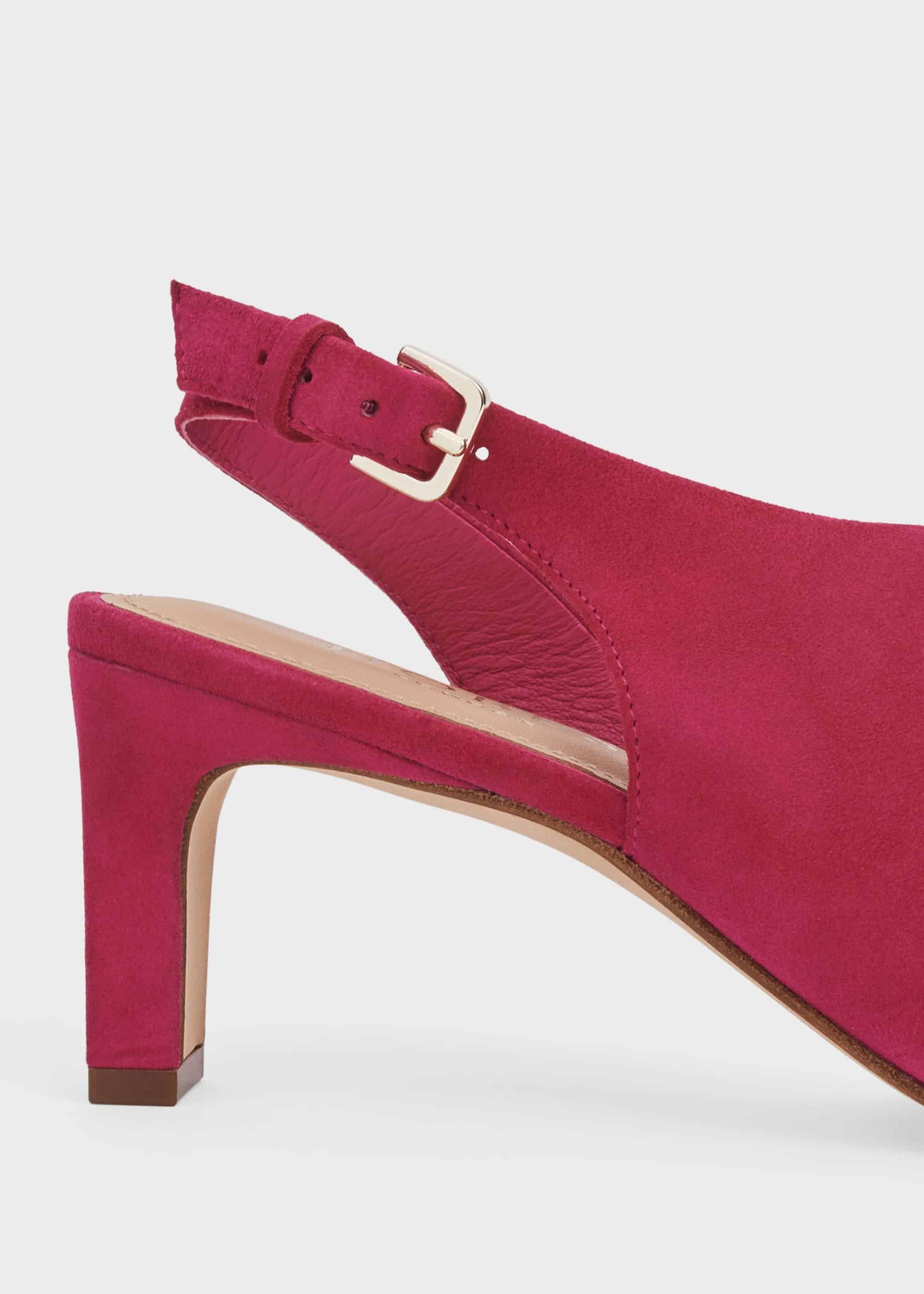 Kate Suede Sandals, Fuchsia, hi-res