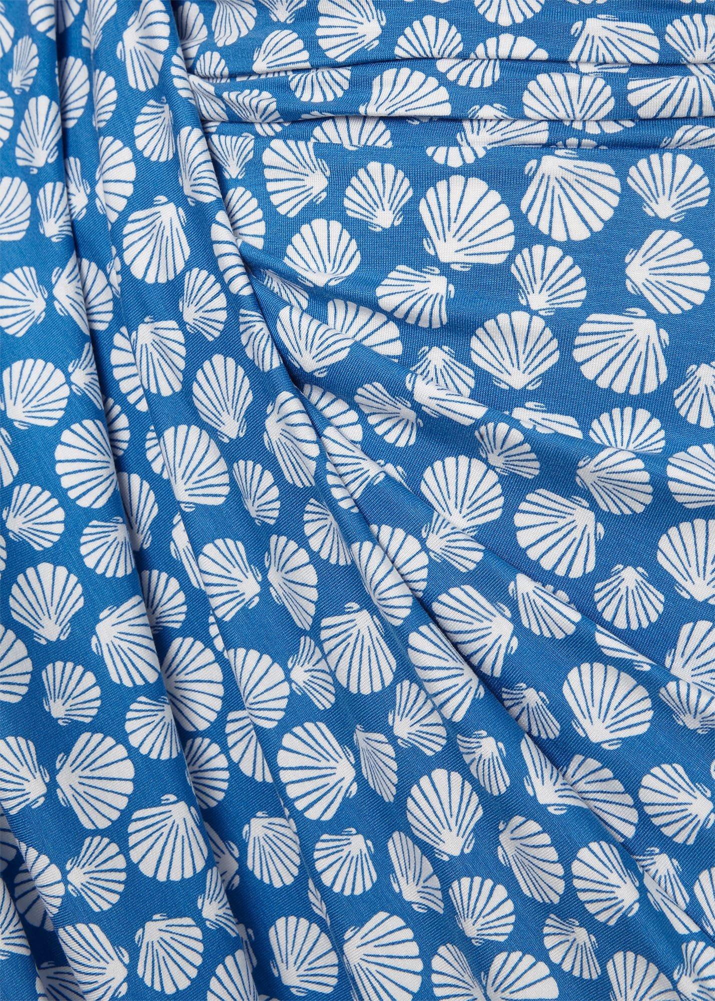 Bayview Sleeveless Jersey Dress, Azure Ivory, hi-res