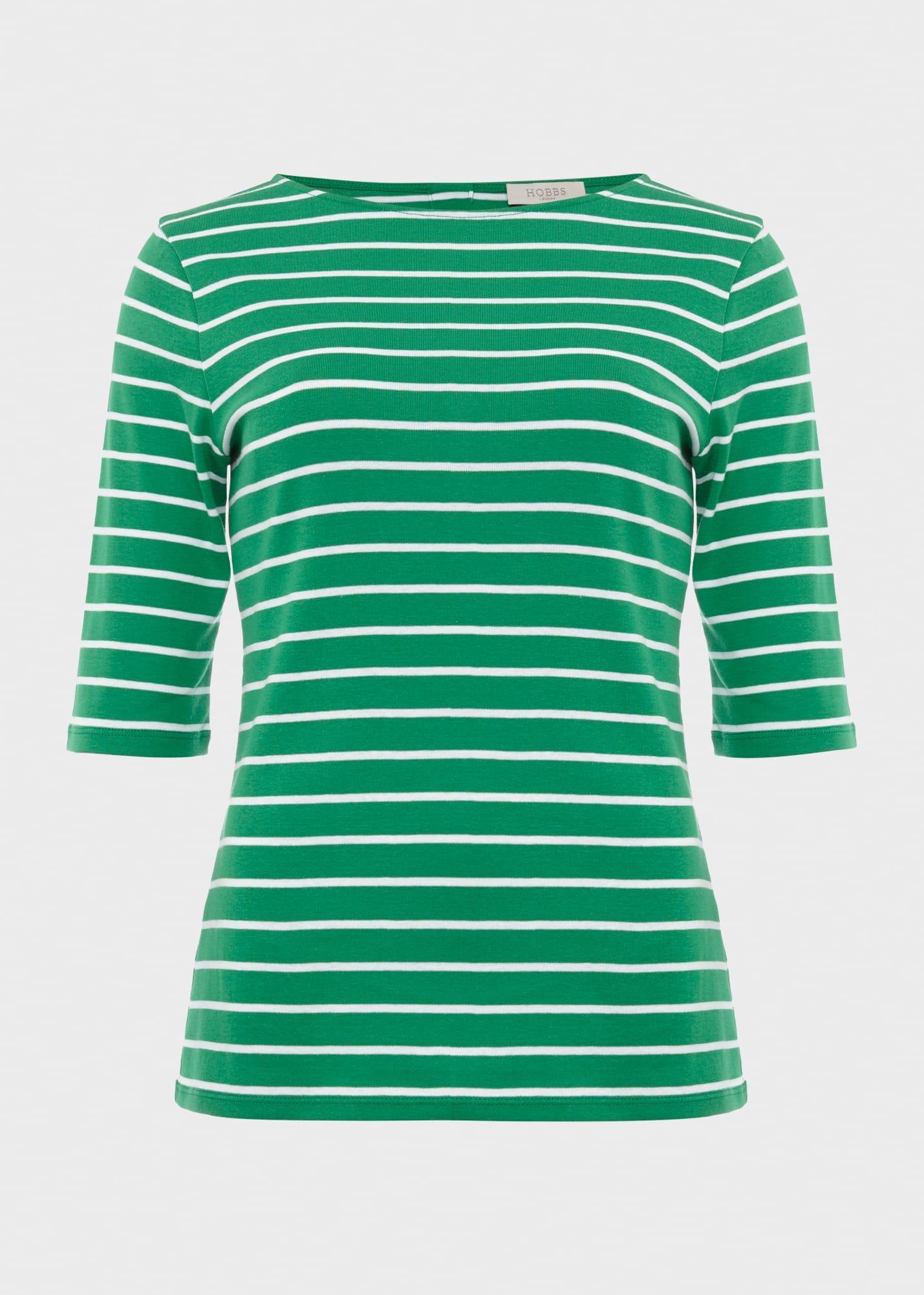 Katie Button Back Top, Green Ivory, hi-res
