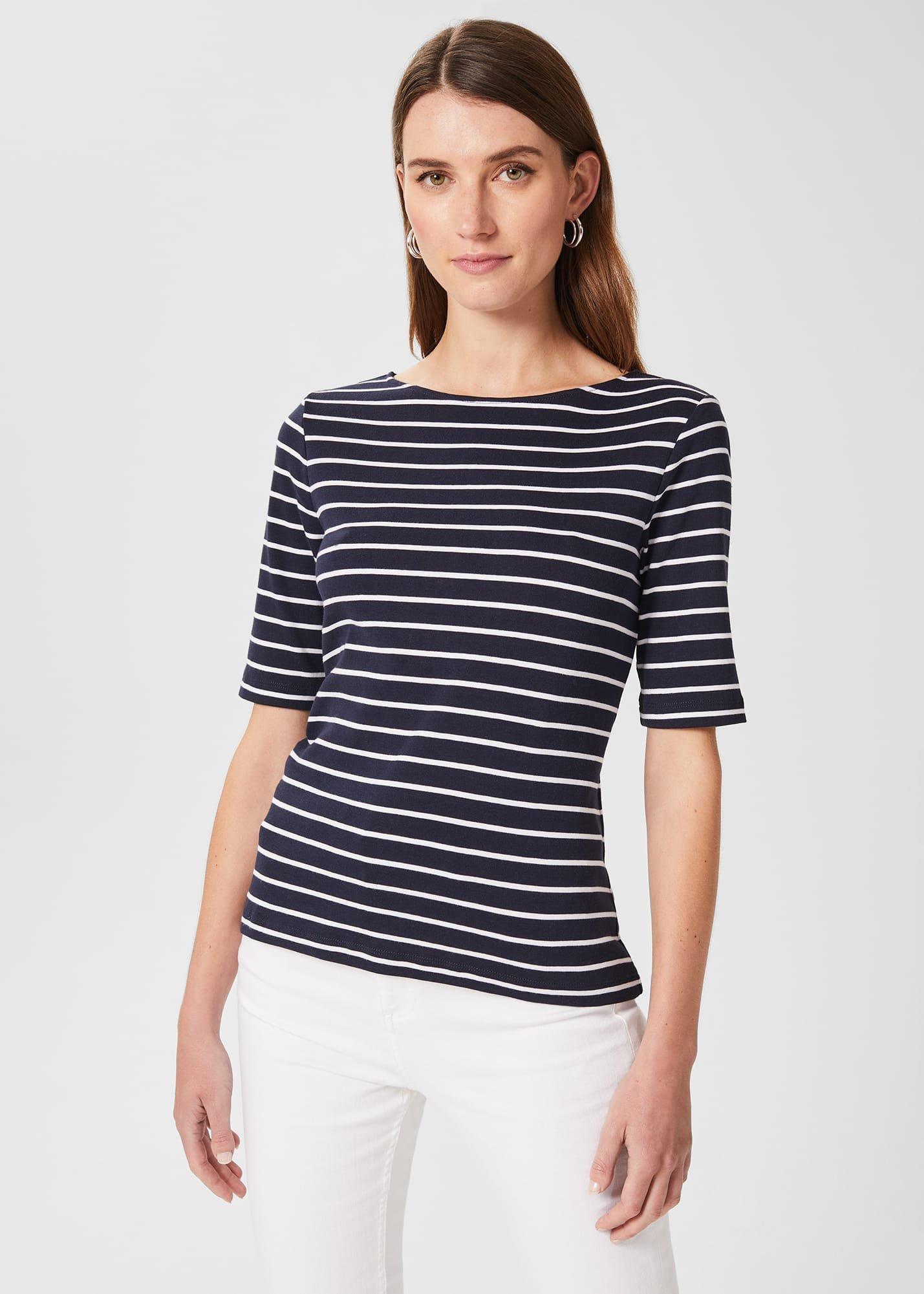 Katie Cotton Button Back Top