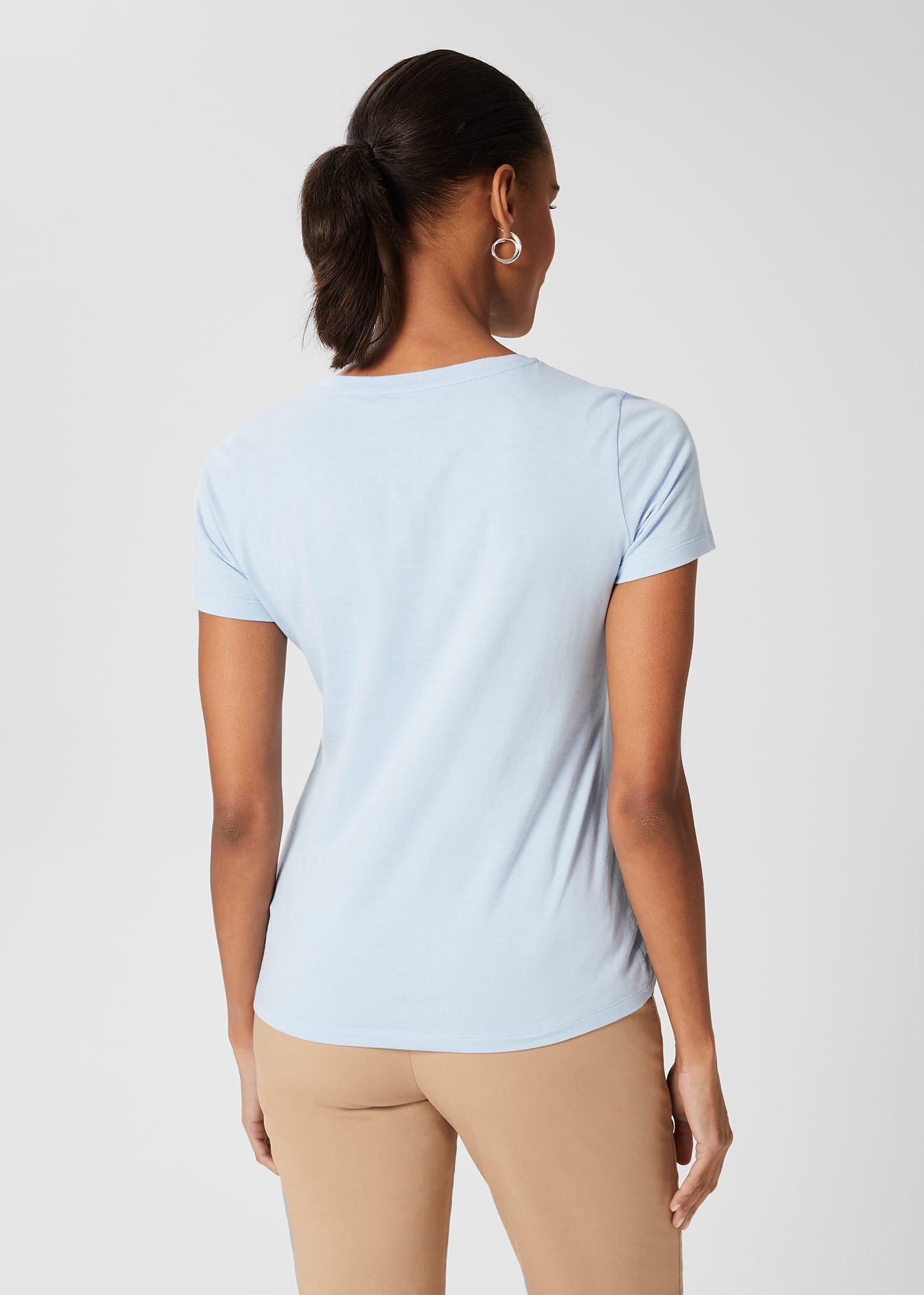Pixie Cotton T-Shirt, Pale Blue, hi-res