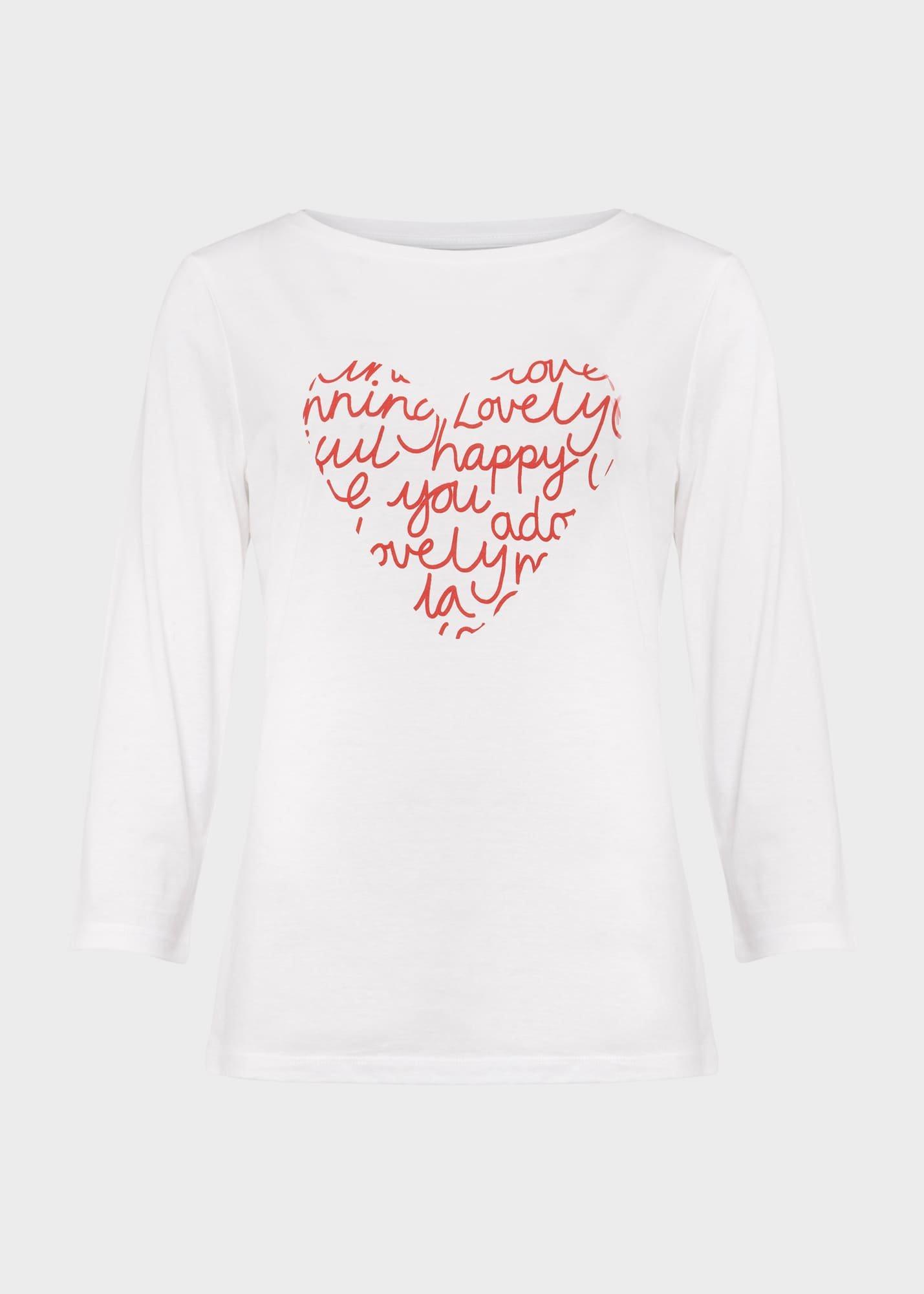 Claudia Heart T-Shirt, White Geranium, hi-res