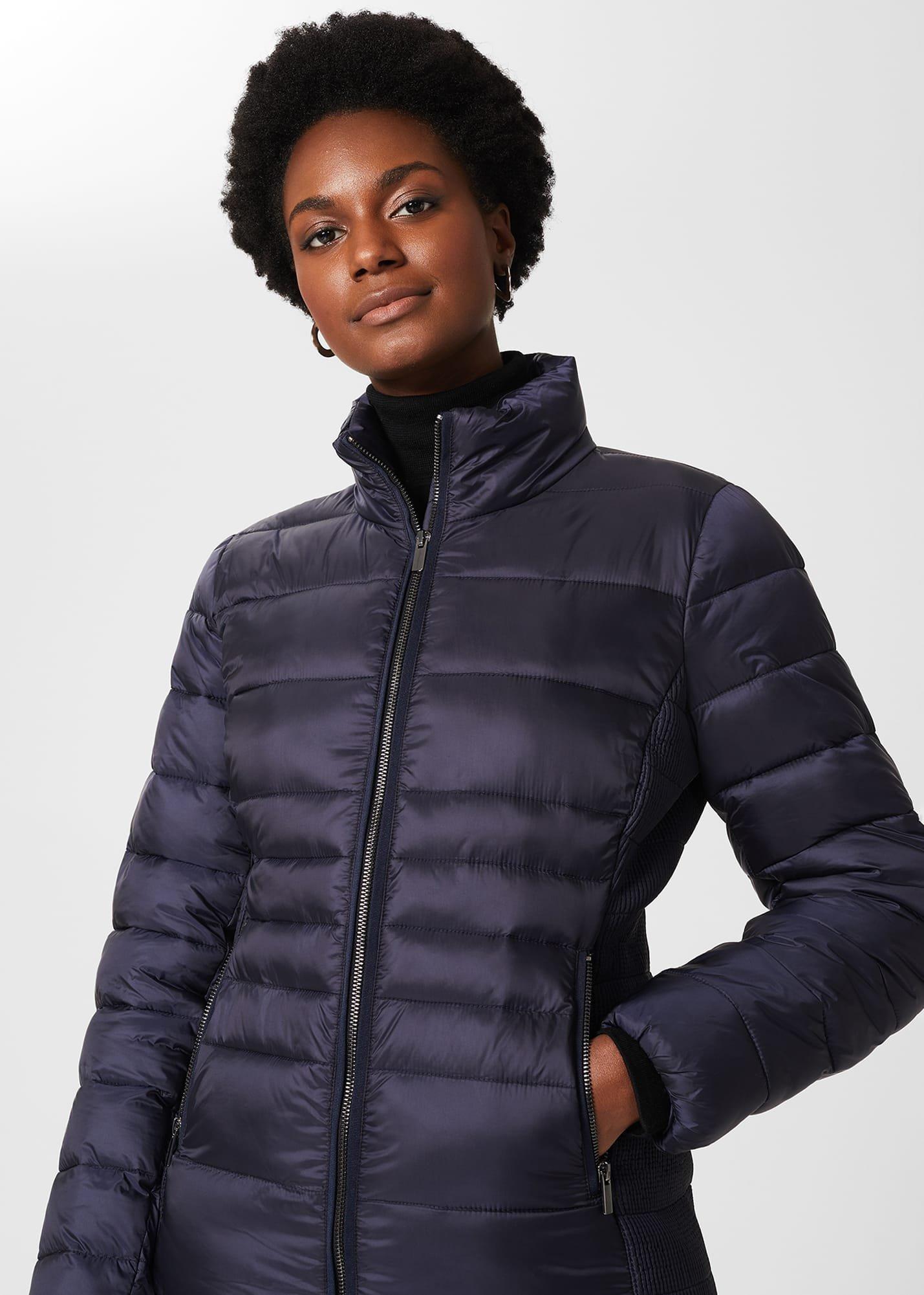 Noemi Puffer Jacket, Navy, hi-res