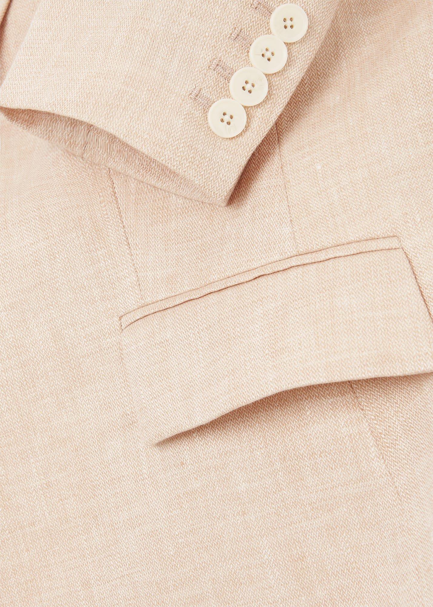 Petite Ivana Linen Jacket , Warm Neutral, hi-res