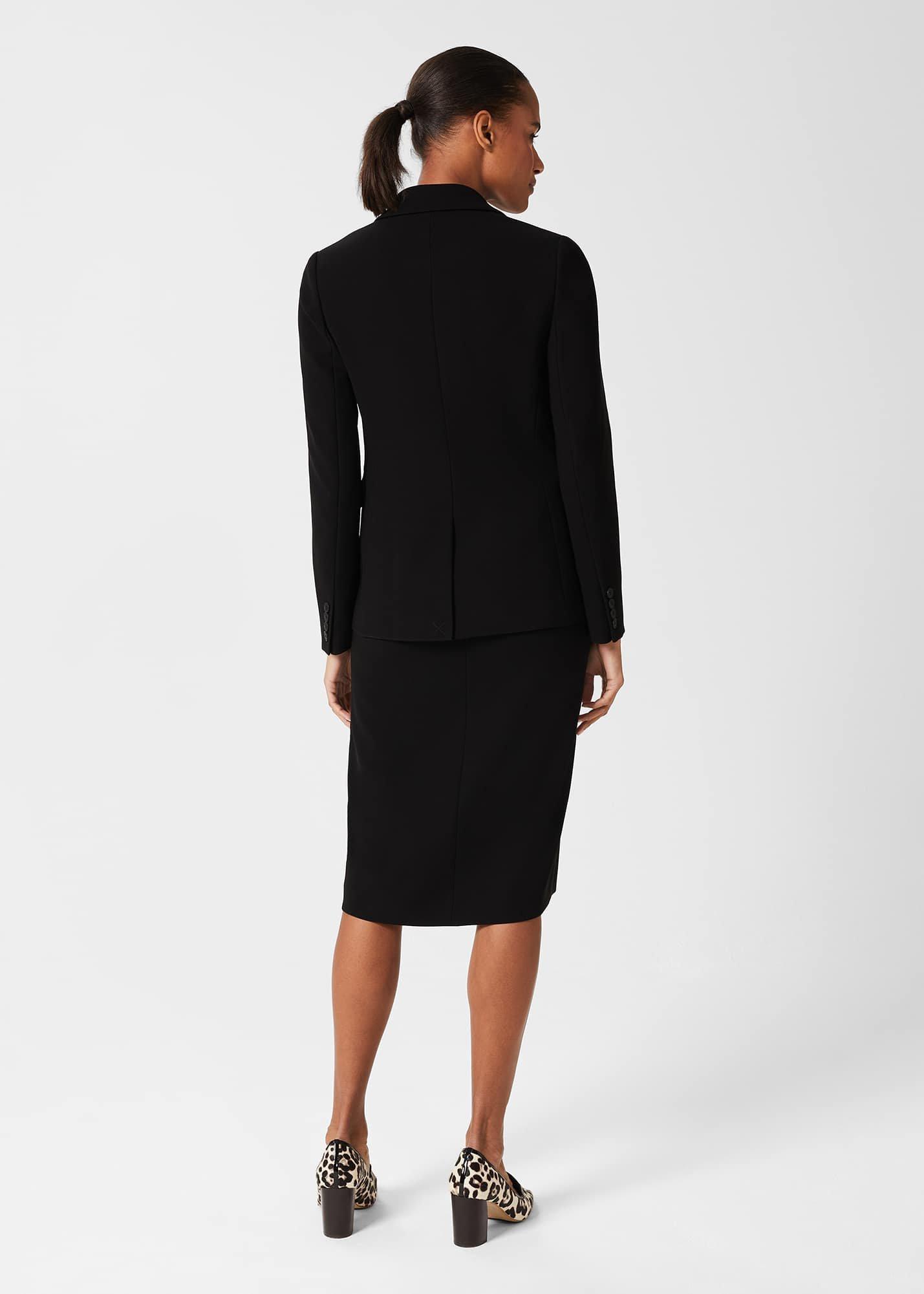Petite Alva Long Jkt, Black, hi-res