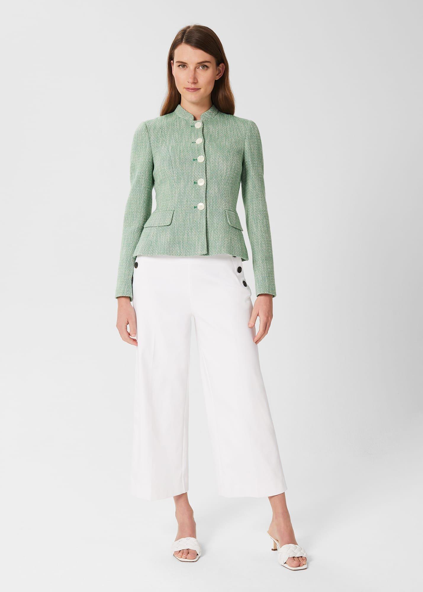 Farren Tweed Jacket, Green, hi-res