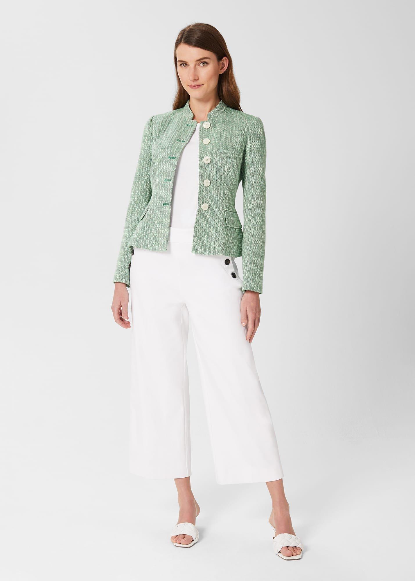 Farren Tweed Jacket, Green, hi-res
