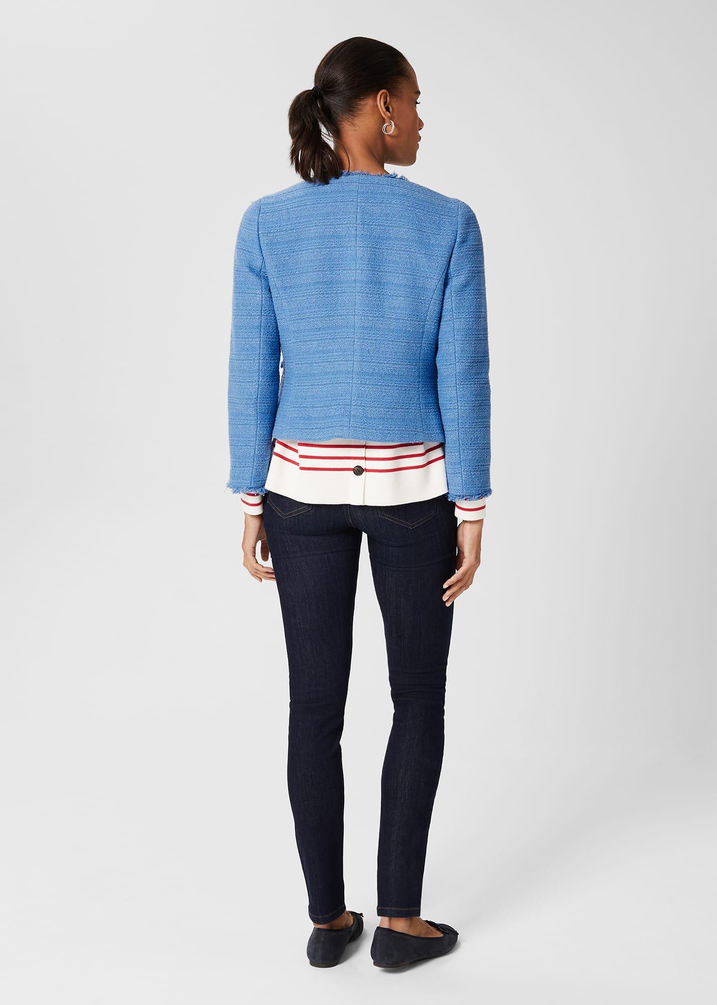 Kathleen Boucle Jacket, Pale Blue, hi-res