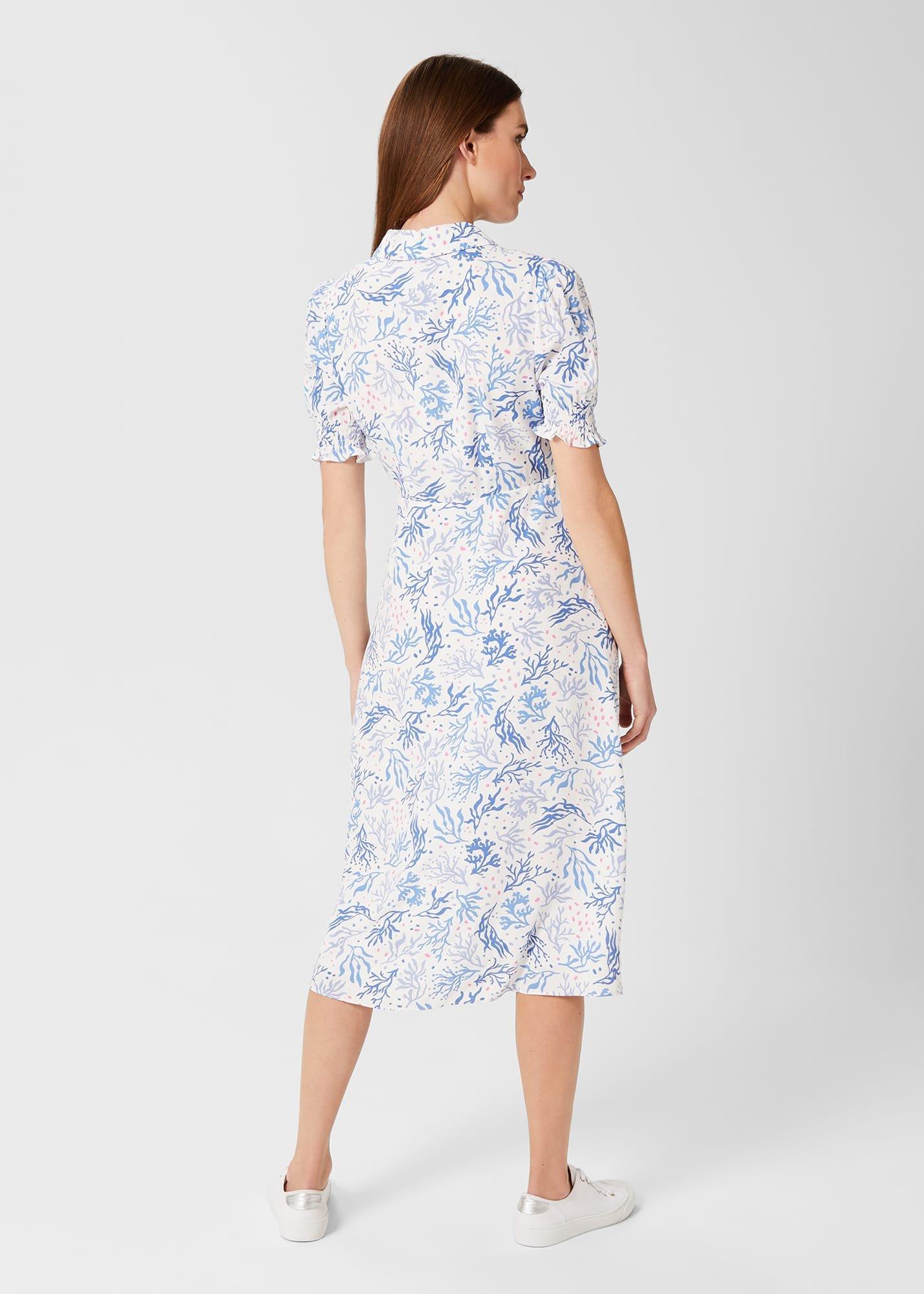 Elora Fit And Flare Dress, Ivory Multi, hi-res