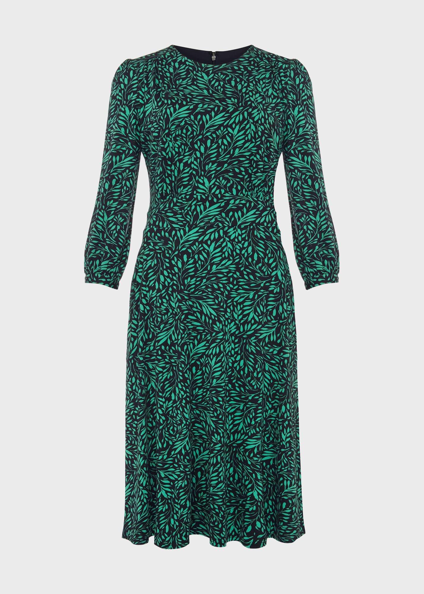 Indi Jersey Dress, Navy Multi, hi-res