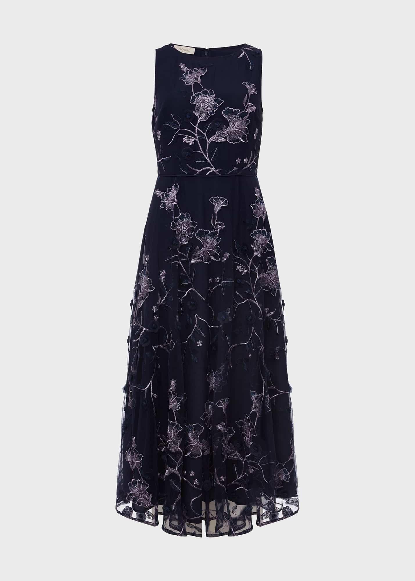 Myla Floral Dress, Blue Multi, hi-res