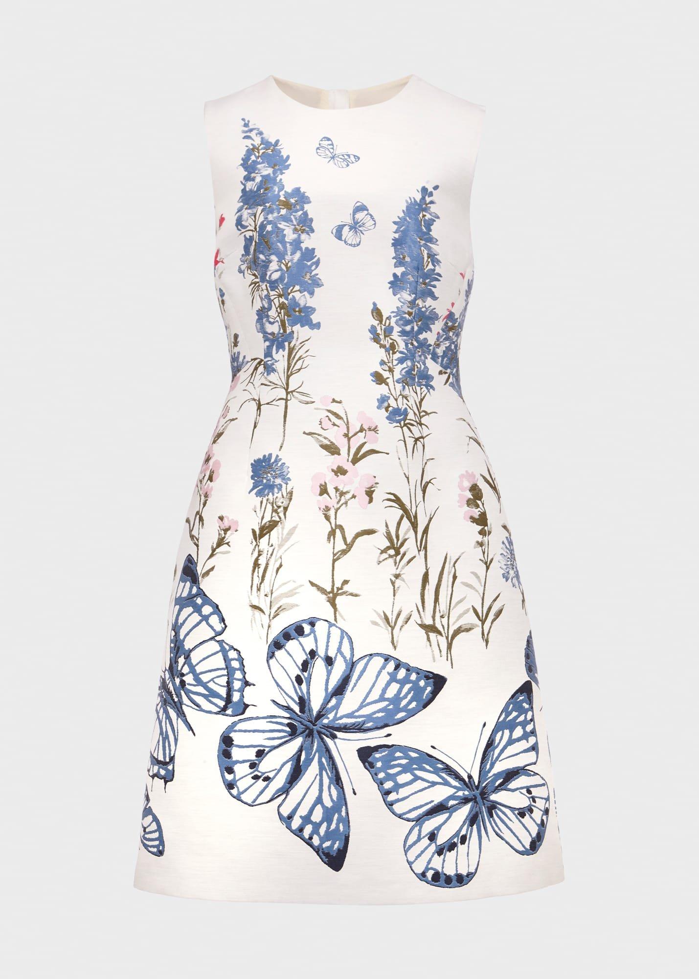Jennifer Floral Jaquard Dress, Multi, hi-res
