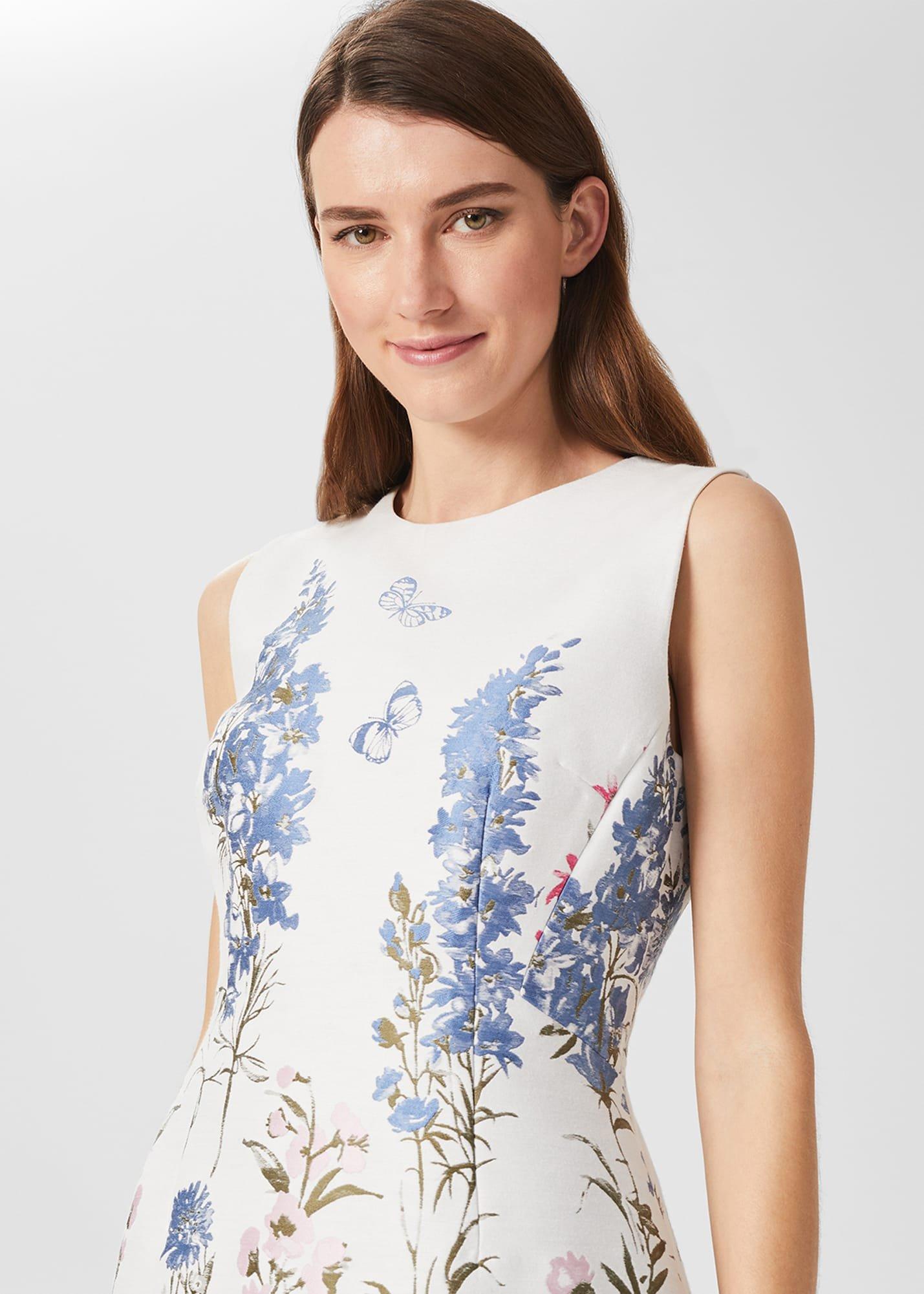 Jennifer Floral Jaquard Dress, Multi, hi-res