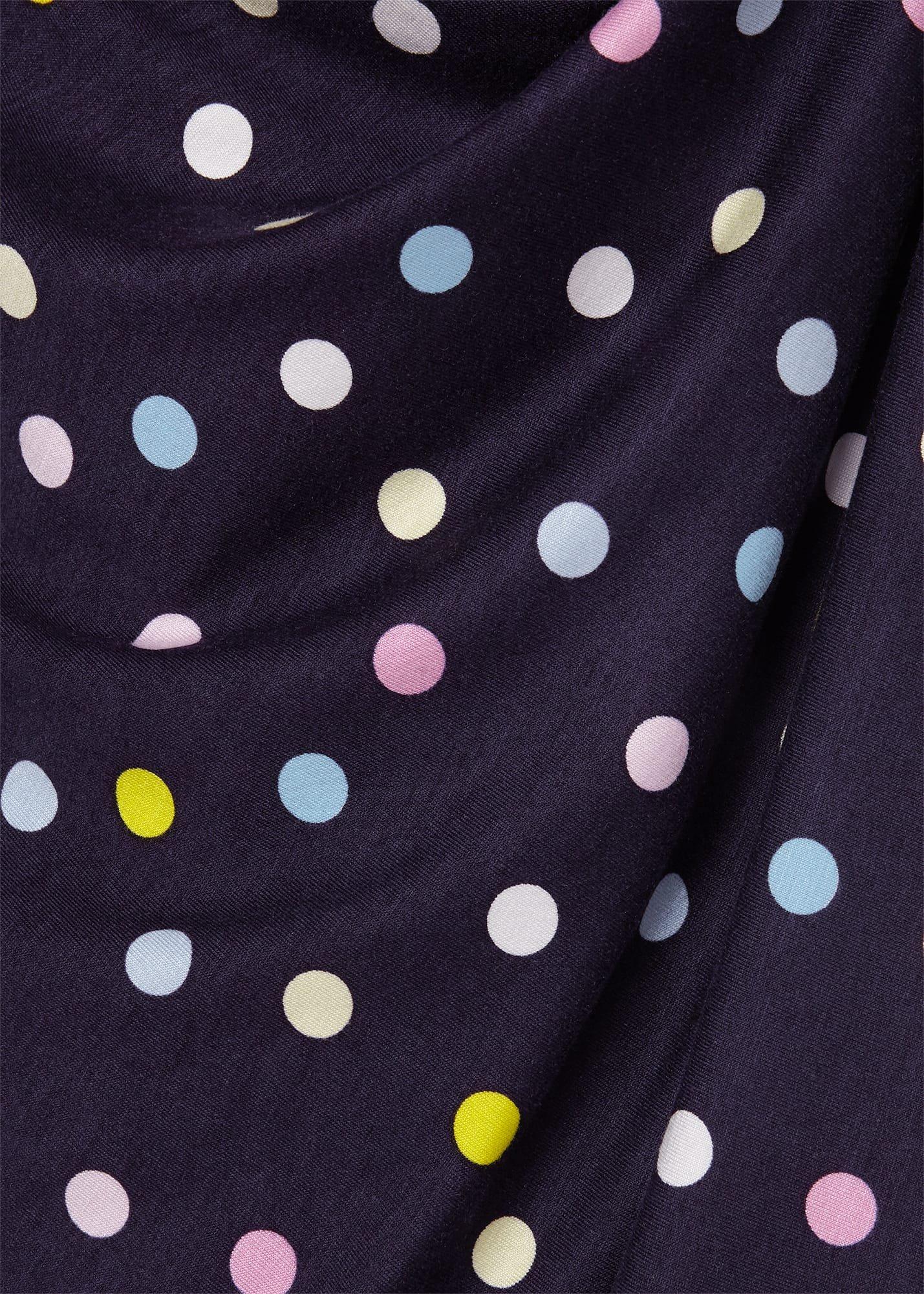 Roisin Jersey Dress, Navy Ivory, hi-res