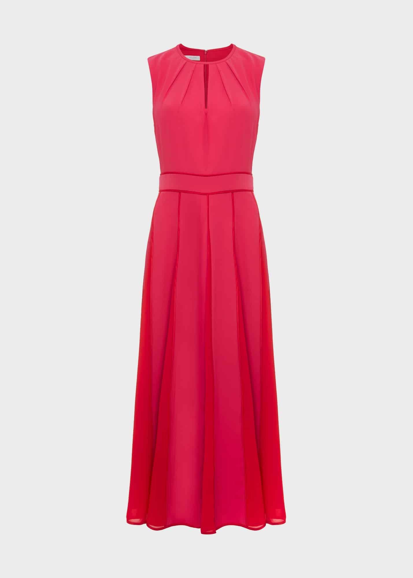 Angelica Fit And Flare Dress, Pink Multi, hi-res