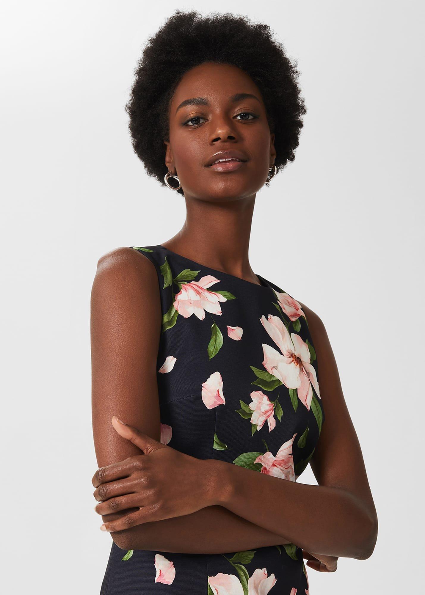 Moira Floral Shift Dress, Navy Multi, hi-res