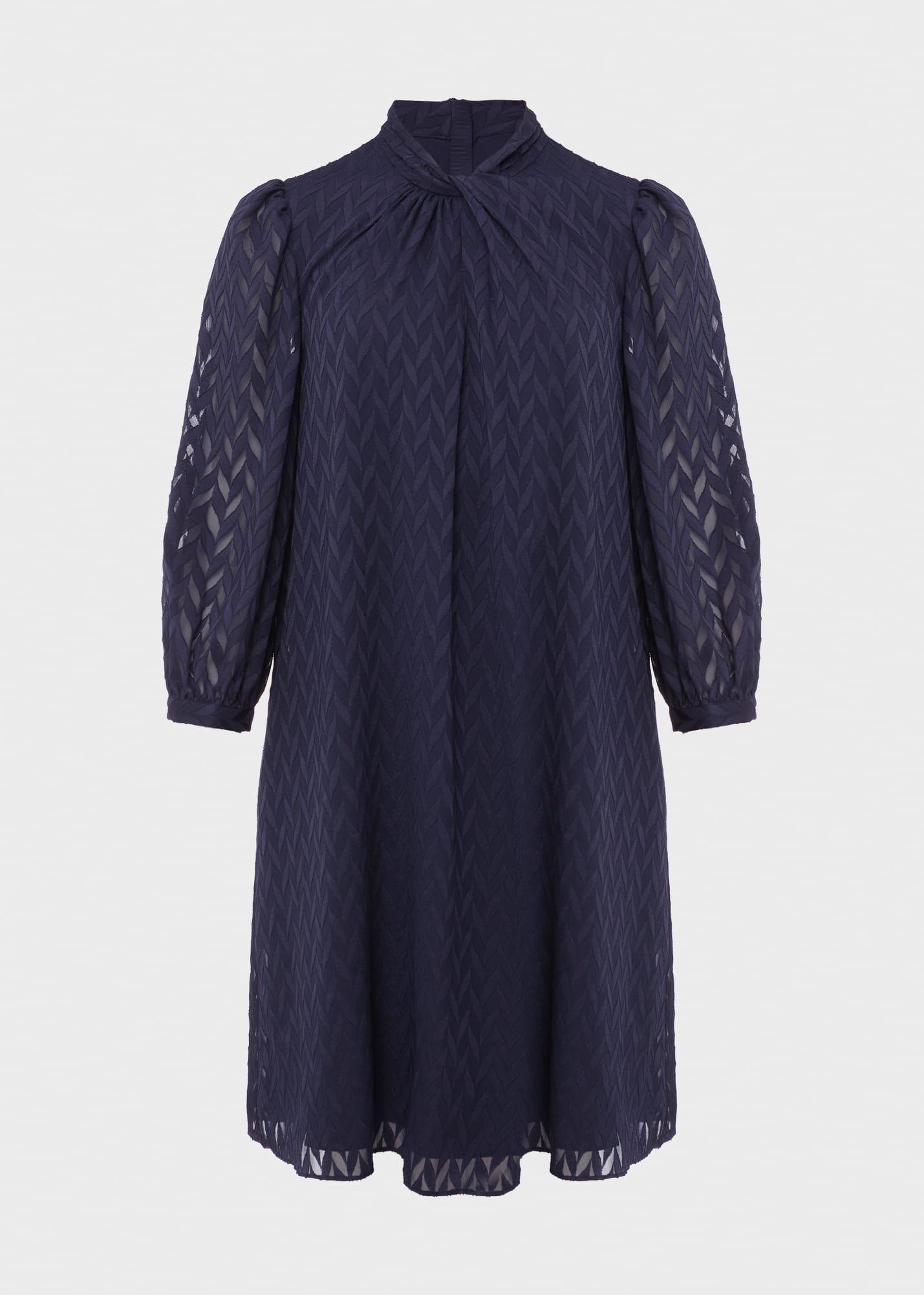 Faye A Line Dress, Navy, hi-res