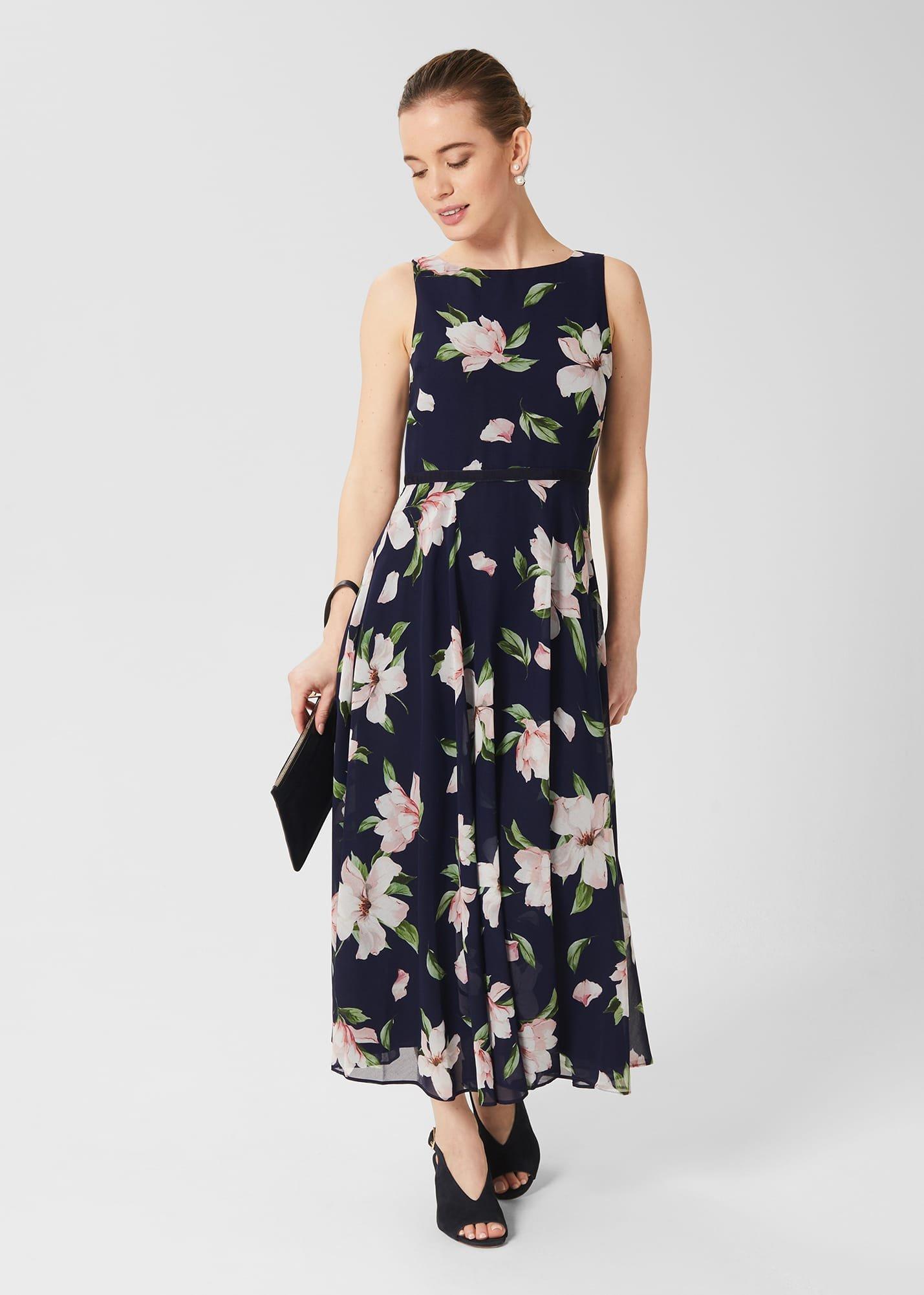 Petite Carly Floral Dress, Navy Multi, hi-res