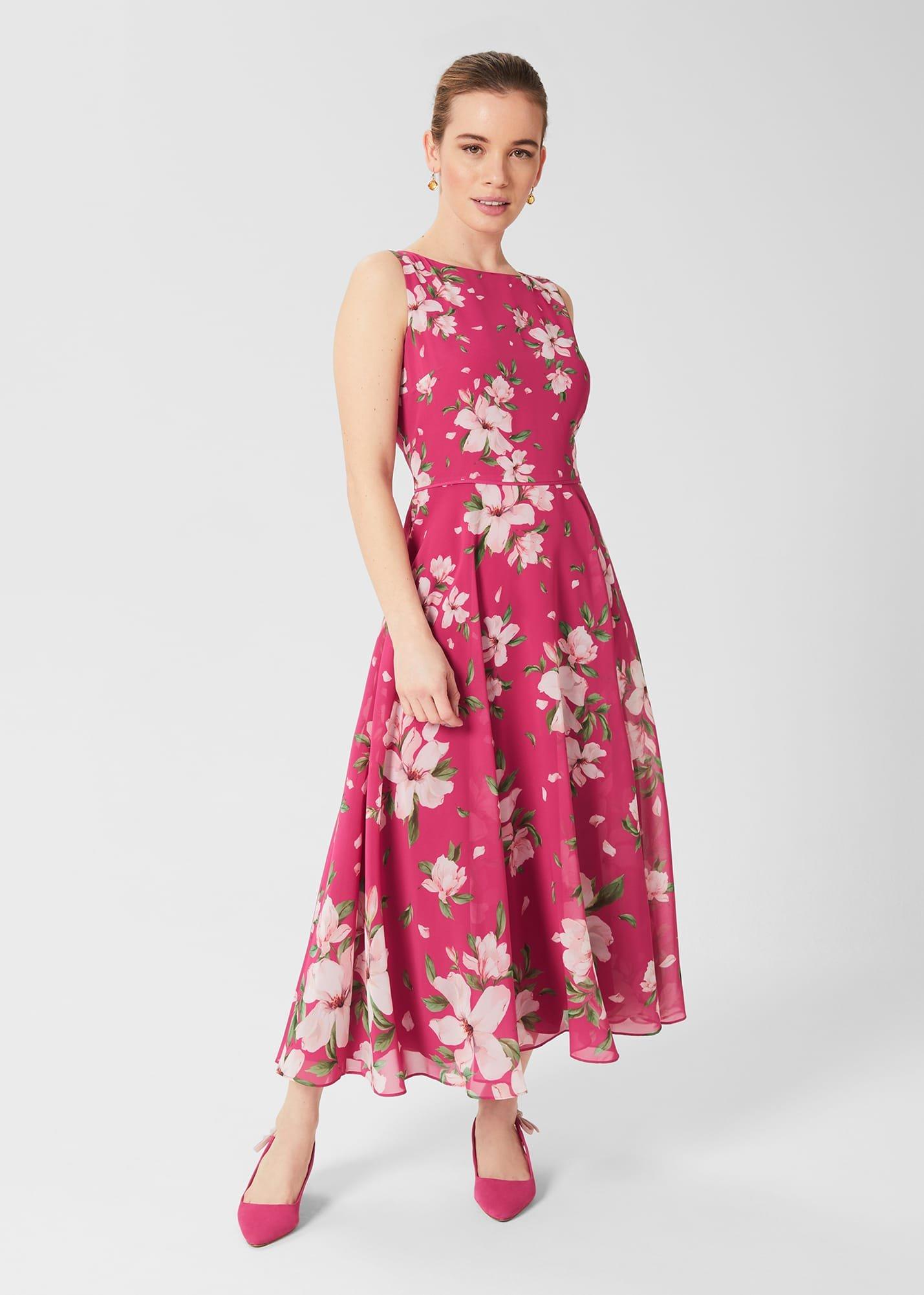 Petite Carly Floral Midi Dress