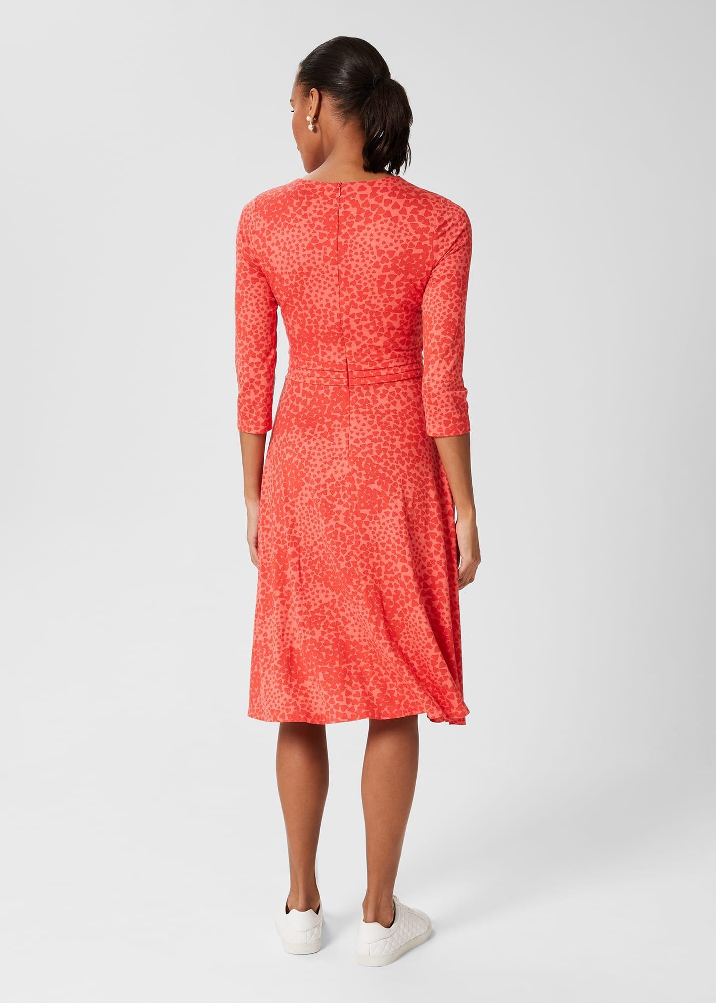 Fara Jersey Dress, Red Pink, hi-res