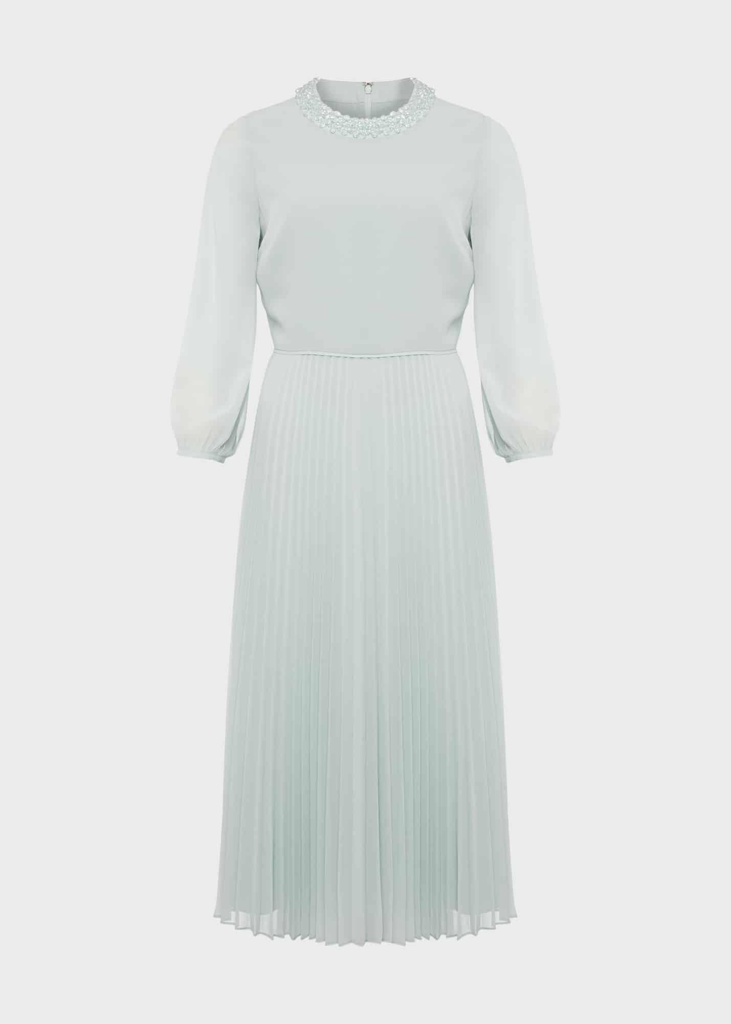 Sophia Fit And Flare Dress, Sage Green, hi-res