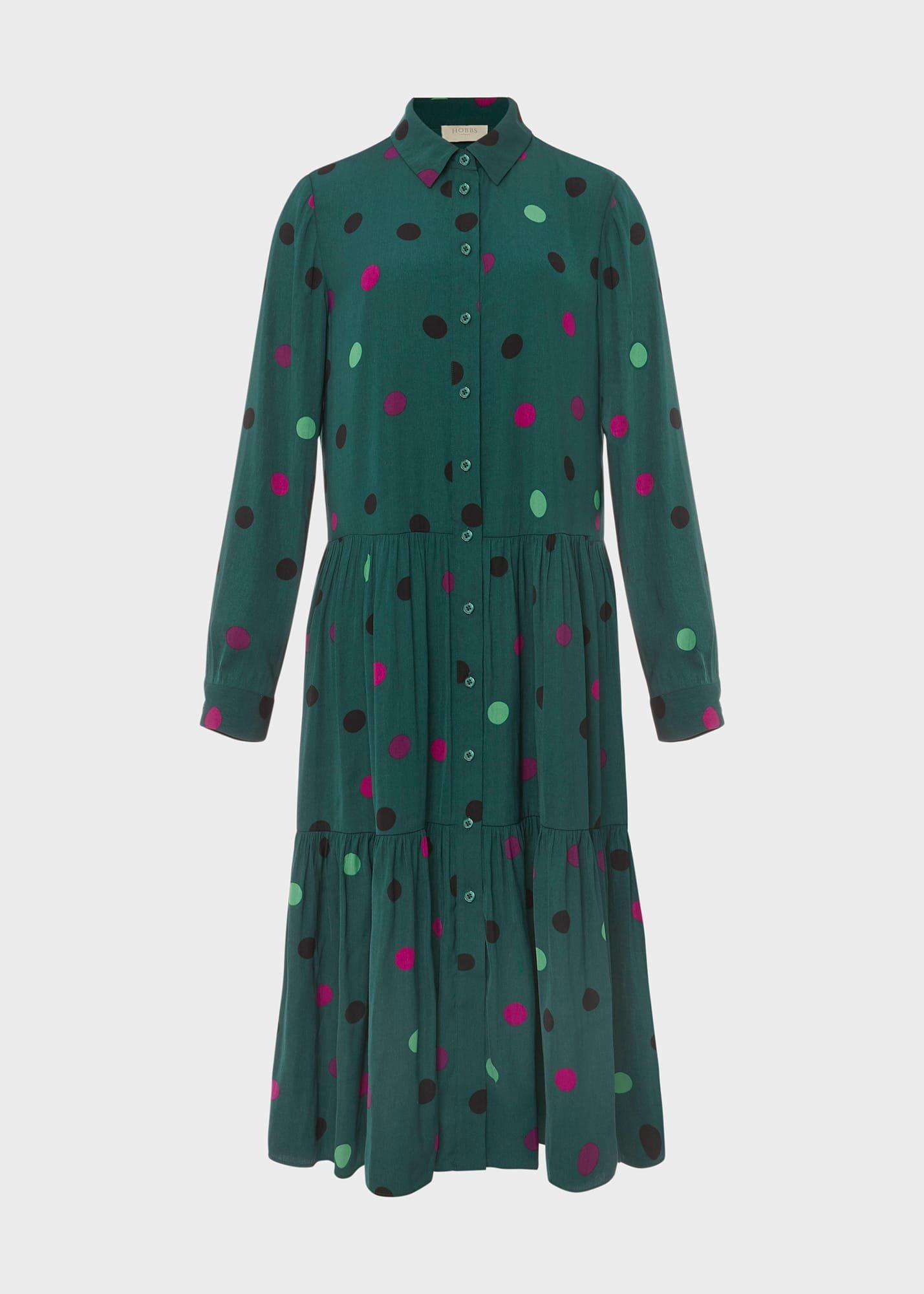 Nory Midi Dress, Green Multi, hi-res