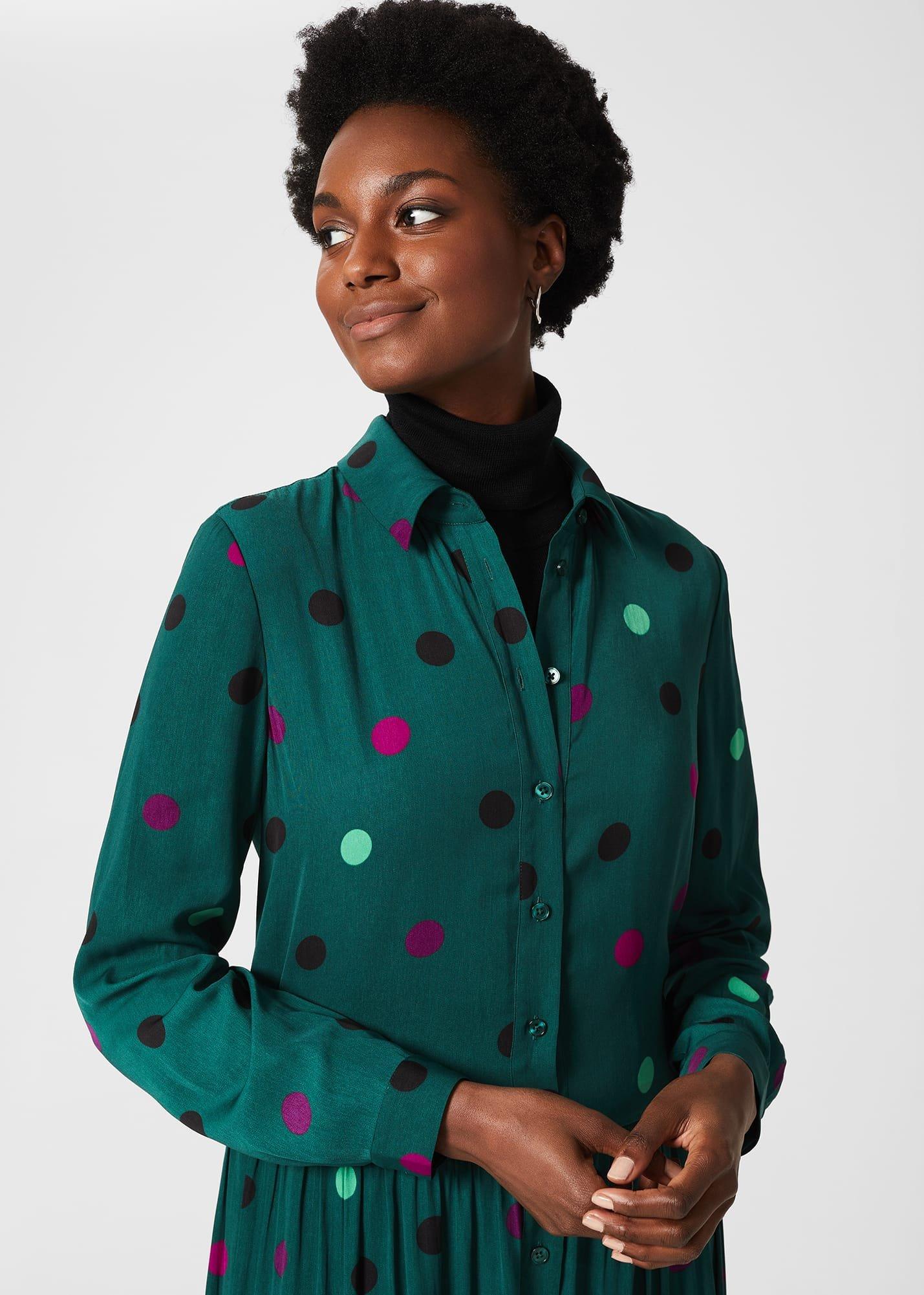 Nory Midi Dress, Green Multi, hi-res
