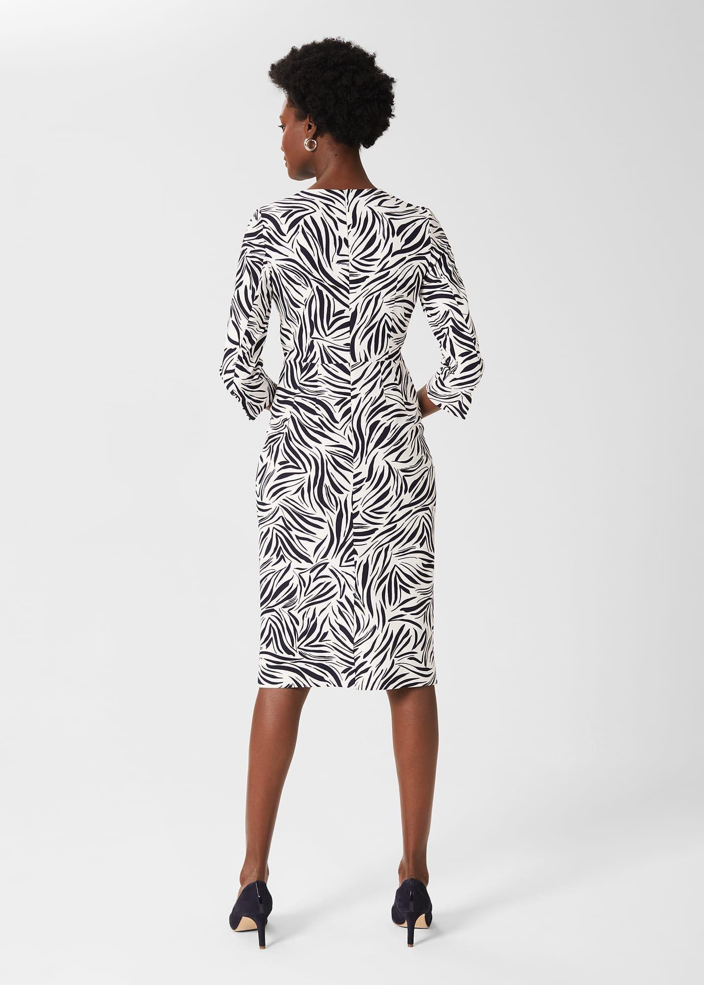 Aleena Shift Dress, Navy Ivory, hi-res