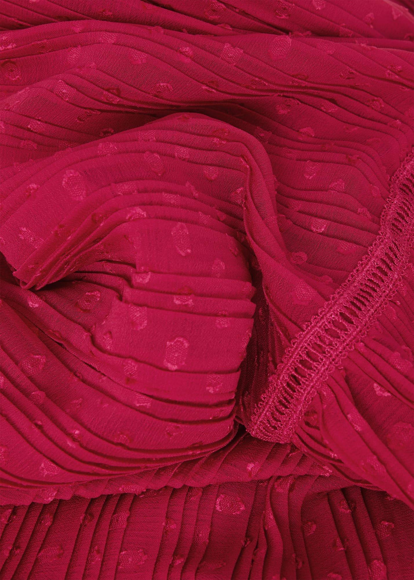 Colette Tiered Fit And Flare Dress, Cerise Pink, hi-res