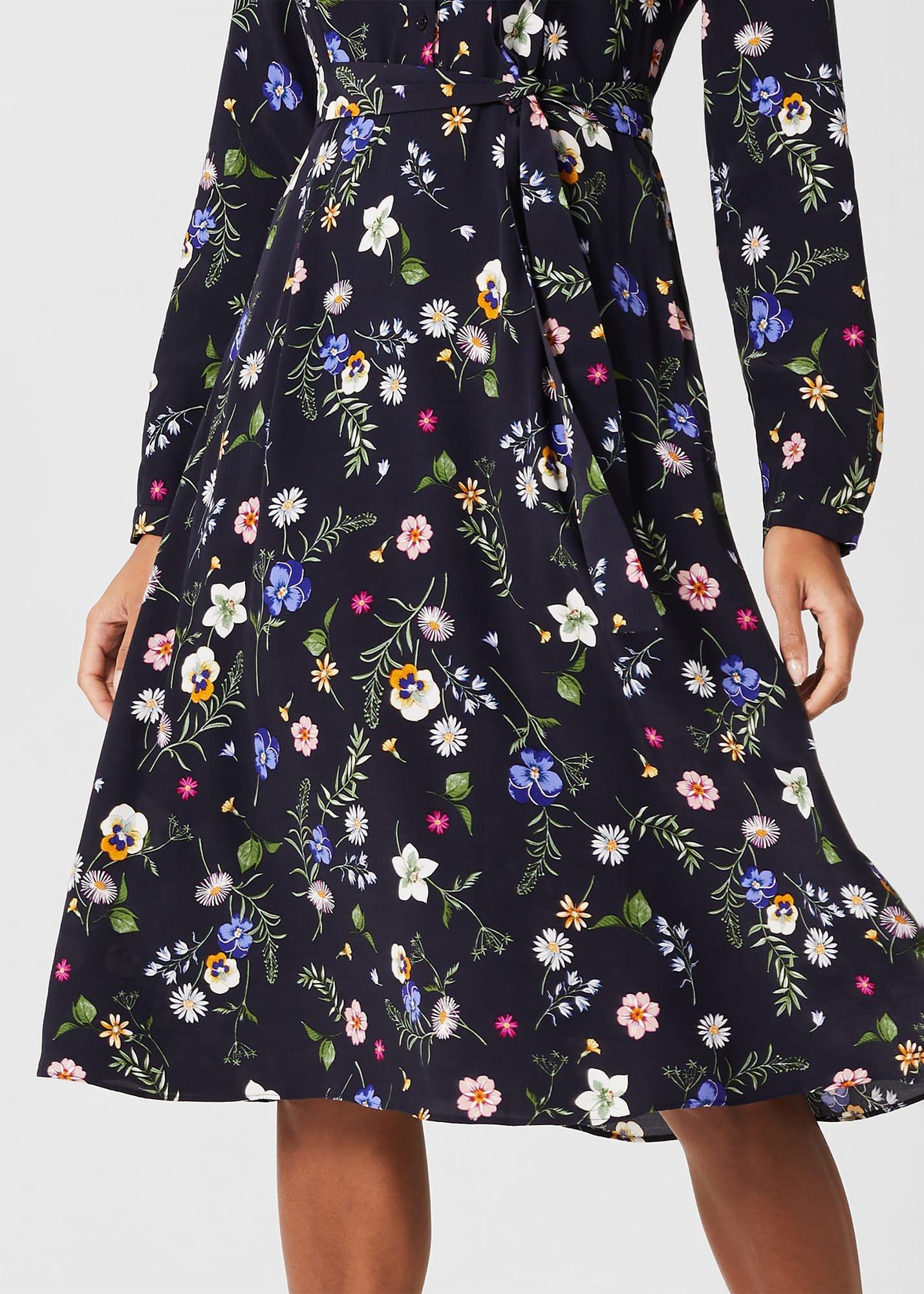 Florentine Dress, Dark Navy Multi, hi-res