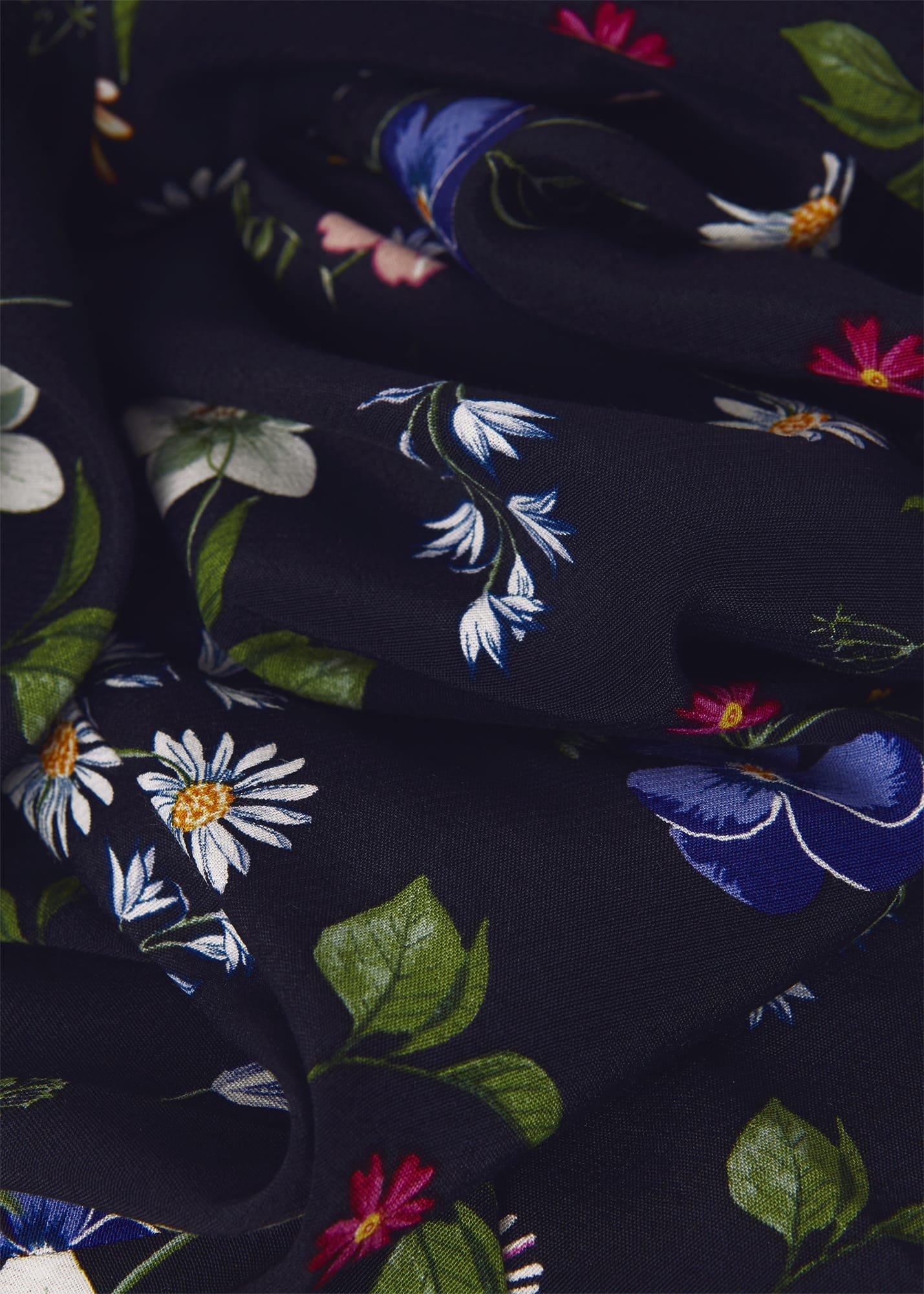 Florentine Belted Dress, Navy Multi, hi-res