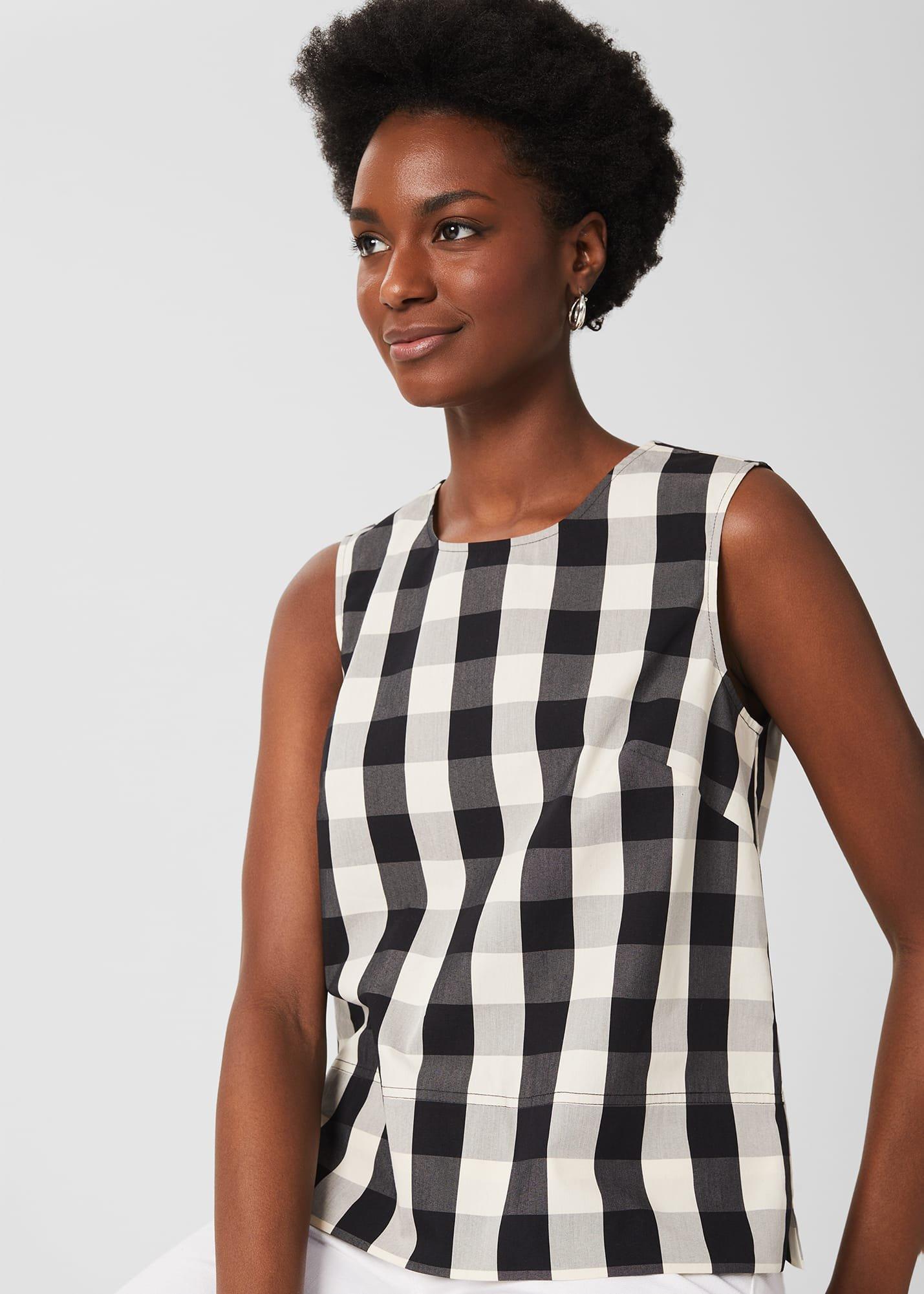 Penelope sleeveless Top , Black Neutral, hi-res