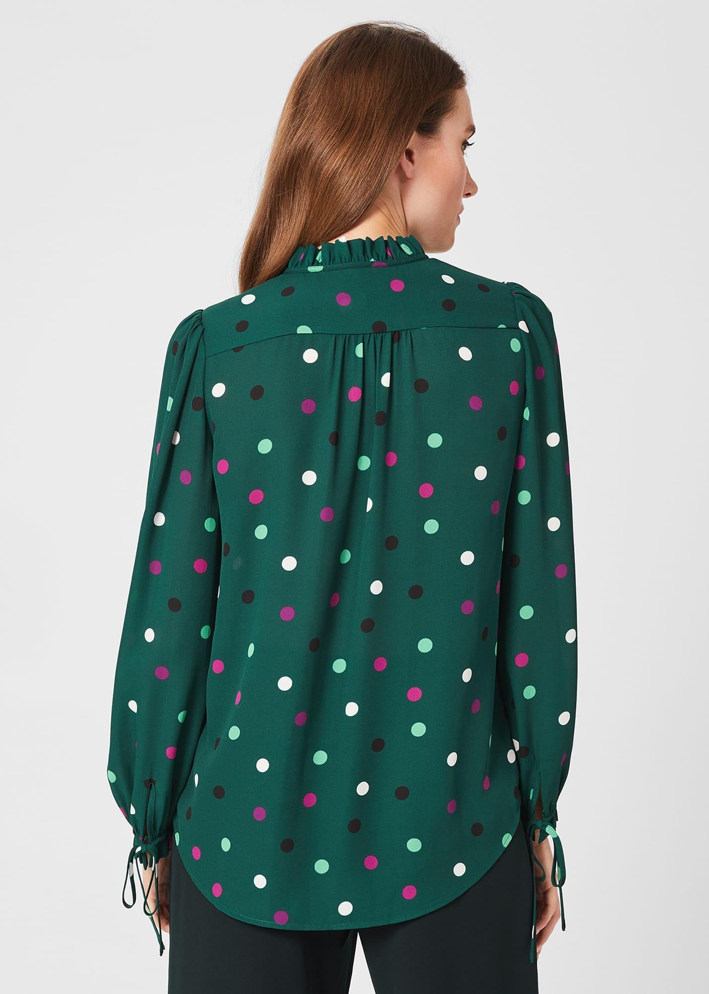 Reena Blouse, Green Multi, hi-res