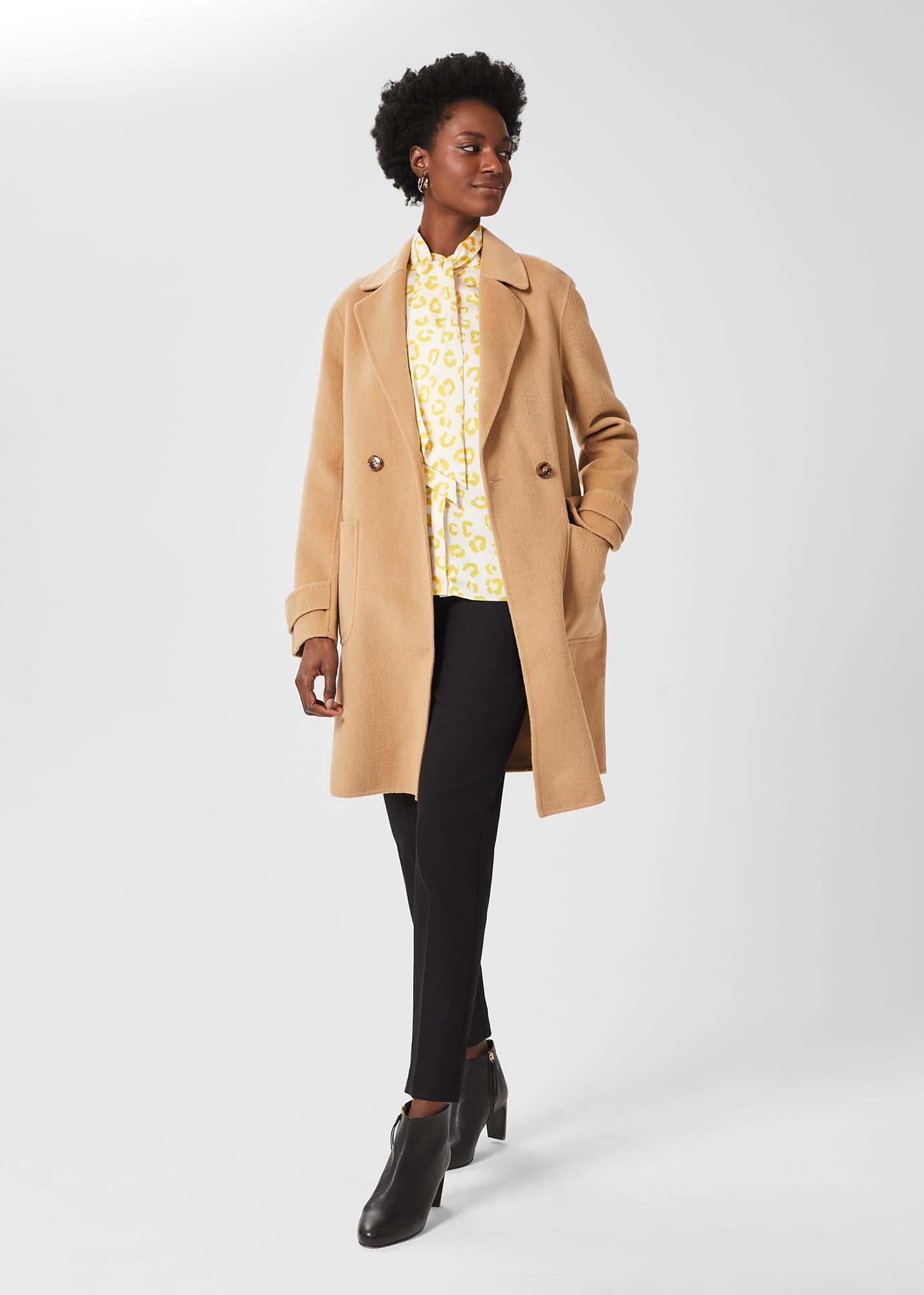 Beatrice Tie Neck Blouse, Ivory Yellow, hi-res