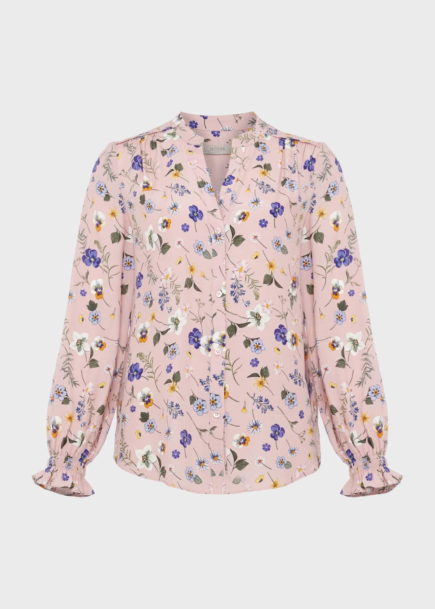 Sutton Floral Blouse , Pink Multi, hi-res