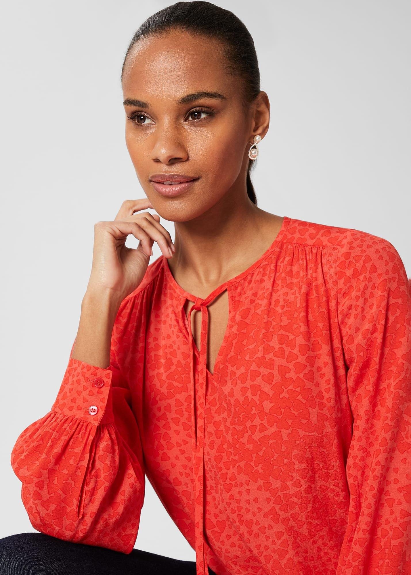 Alison Blouse, Red Pink, hi-res