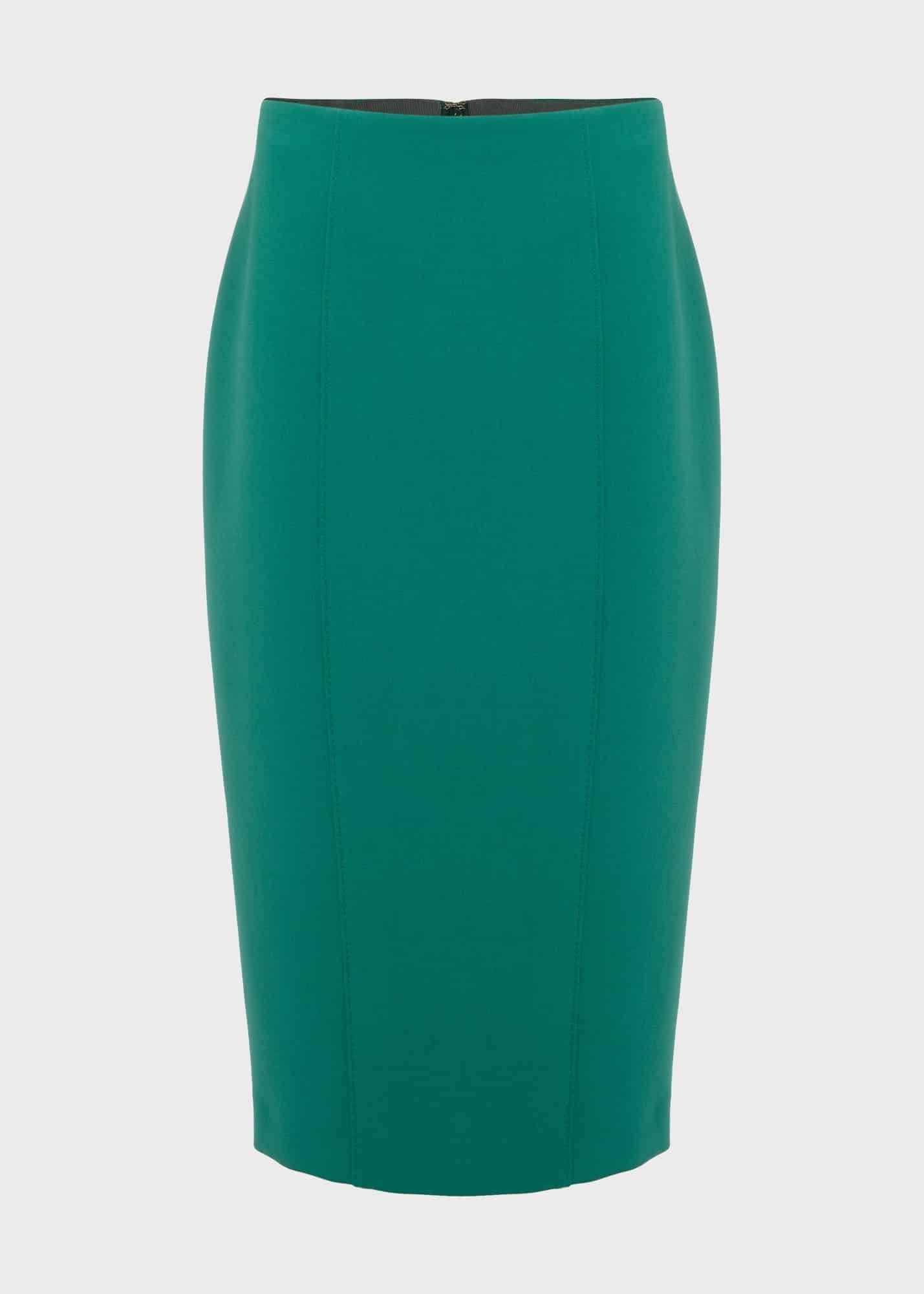 Beatrice Pencil Skirt, Jade Green, hi-res
