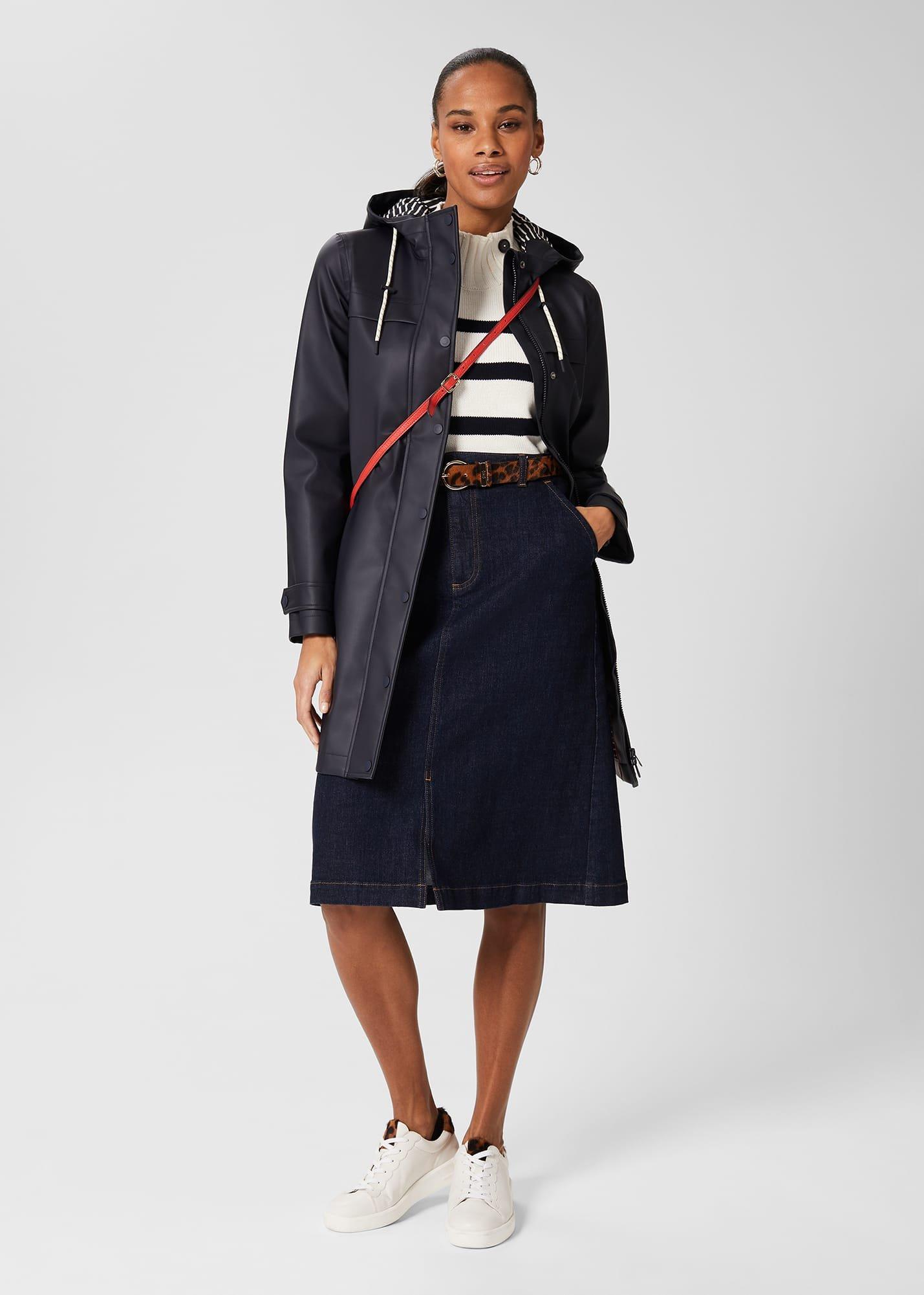 Spencer Denim Skirt, Indigo, hi-res