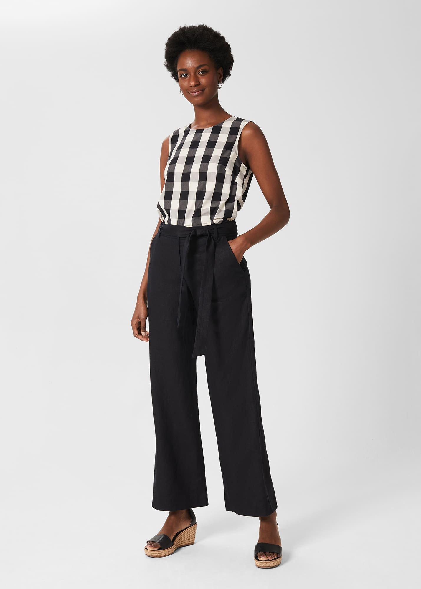 Jacqui Wide Leg Linen Trousers
