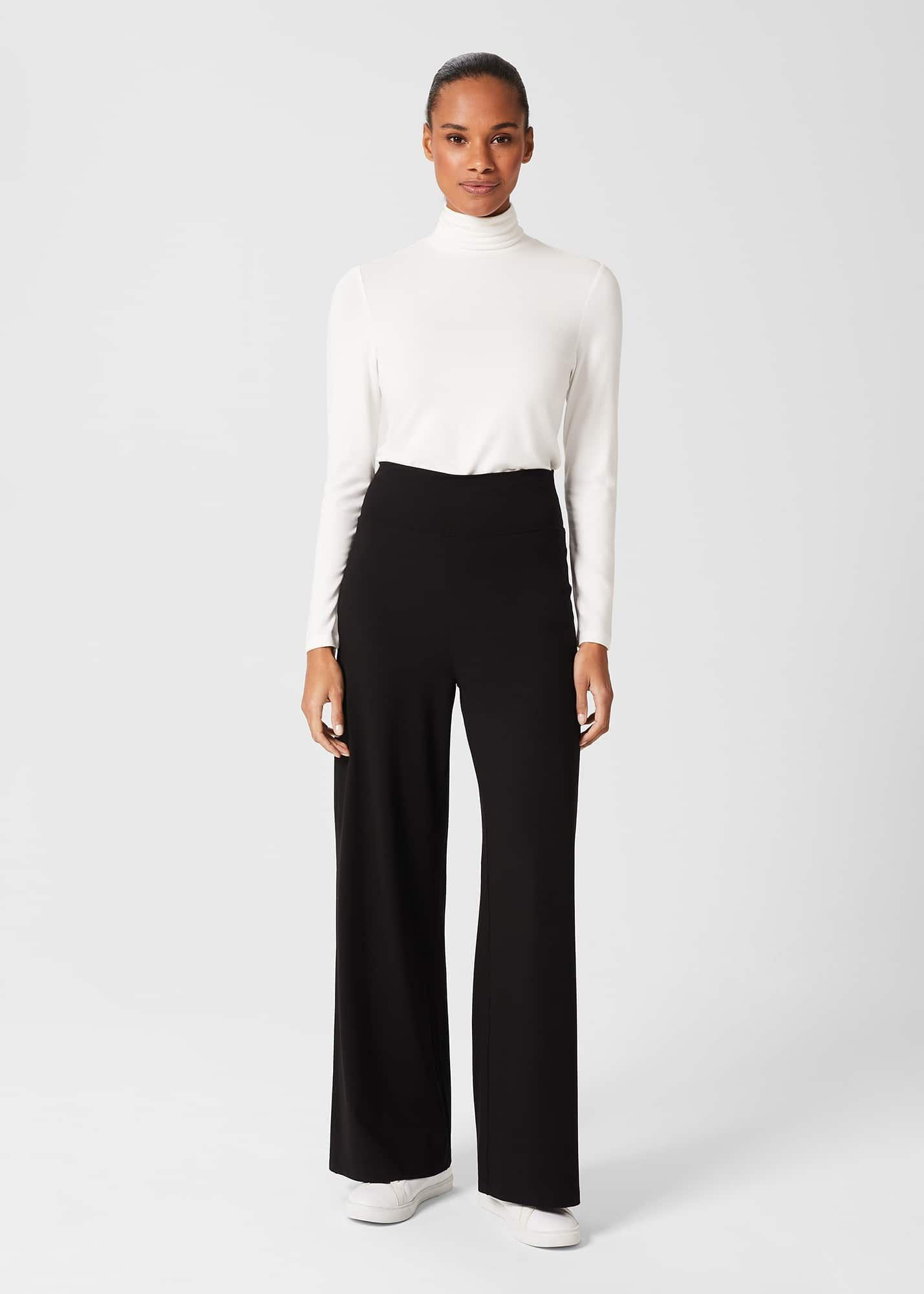 Dana Wide Leg Jersey Trousers