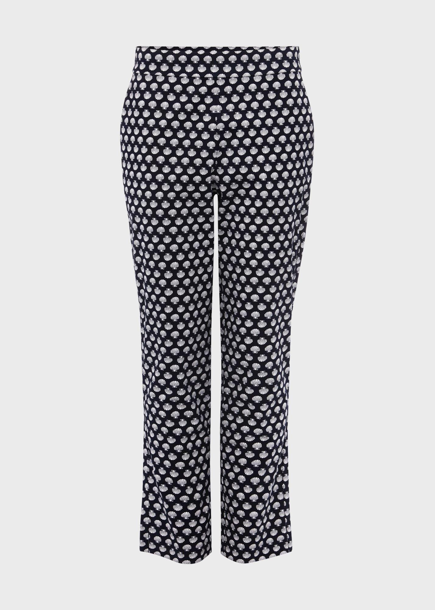 Florence Slim Leg Capri, Navy White, hi-res